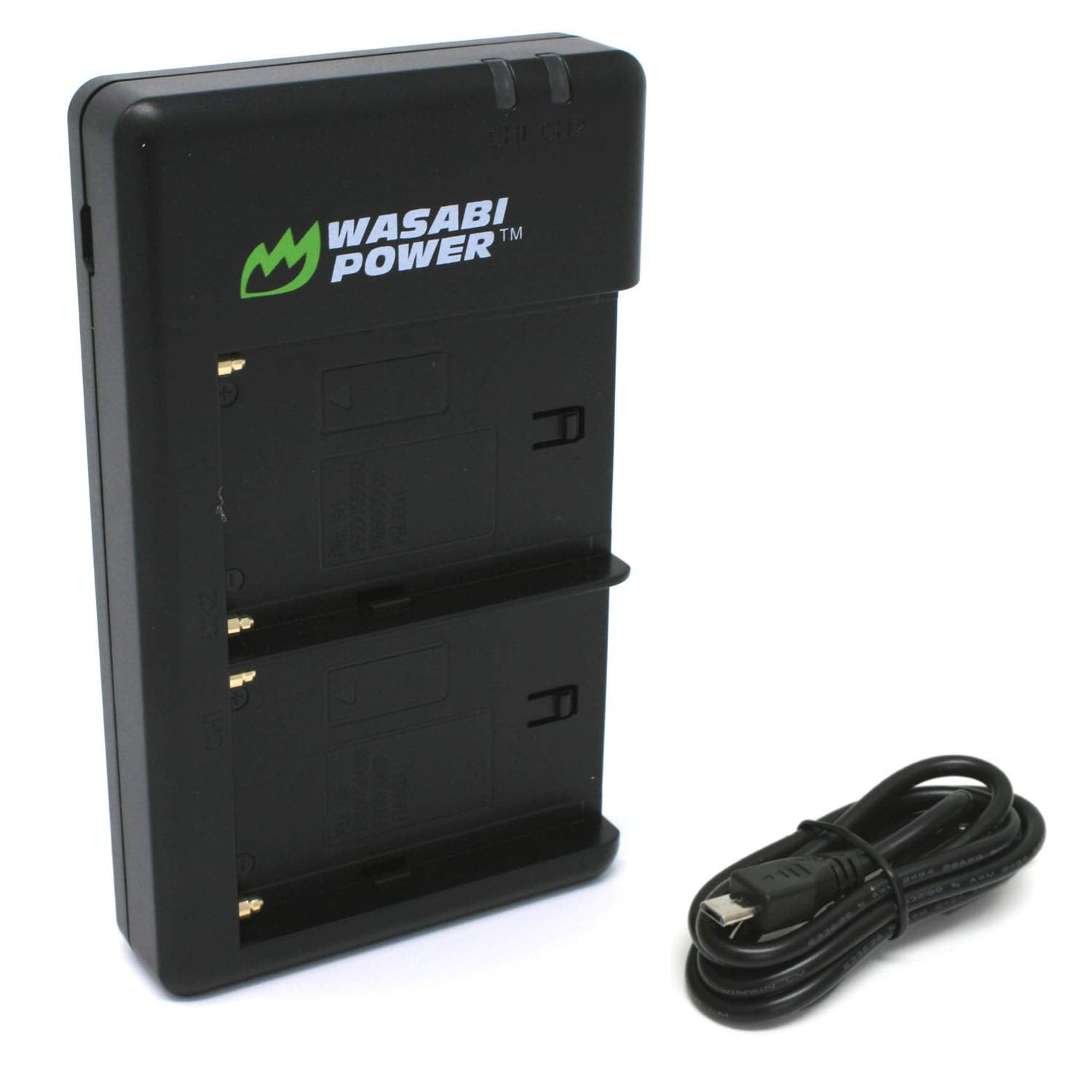 Wasabi Power Dual USB Battery Charger for Sony NP-F330, NP-F530, NP-F550, NP-F570, NP-F730, NP-F750, NP-F760, NP-F770, NP-F950, 