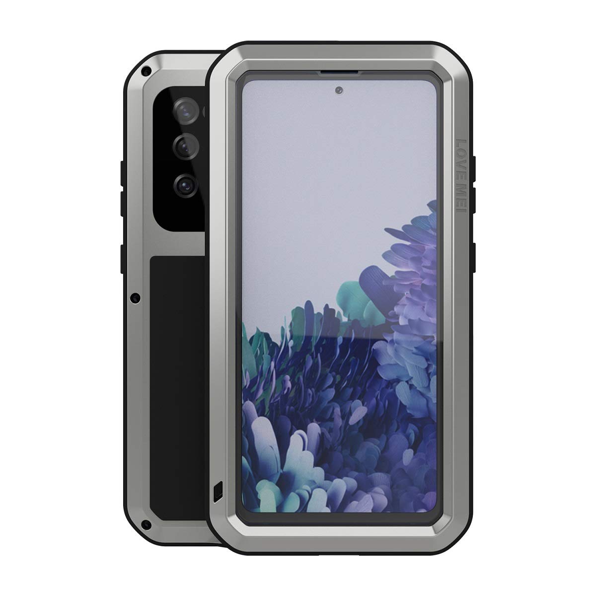 Love Mei Military Rugged Case For Samsung Galaxy S20 Fe 5G, With Tempered Glass Screen Protector, Shockproof Dustproof Scratch P