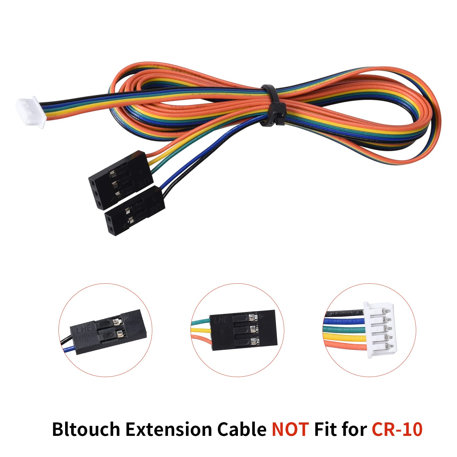 Bigtreetech 2 Types Bltouch Extension Cables + Mount Compatible With Ender 3, Ender 3 Pro, Ender3 V2, Cr 10, Ender 5 Proand And