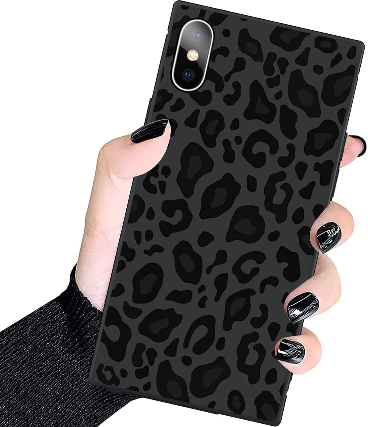 Luxury Square Case For Iphone X/Xs,Fashion Elegant Square Case For Women Girls,Hard Pc+Soft Silicone Case Is Shock Proof And Ski
