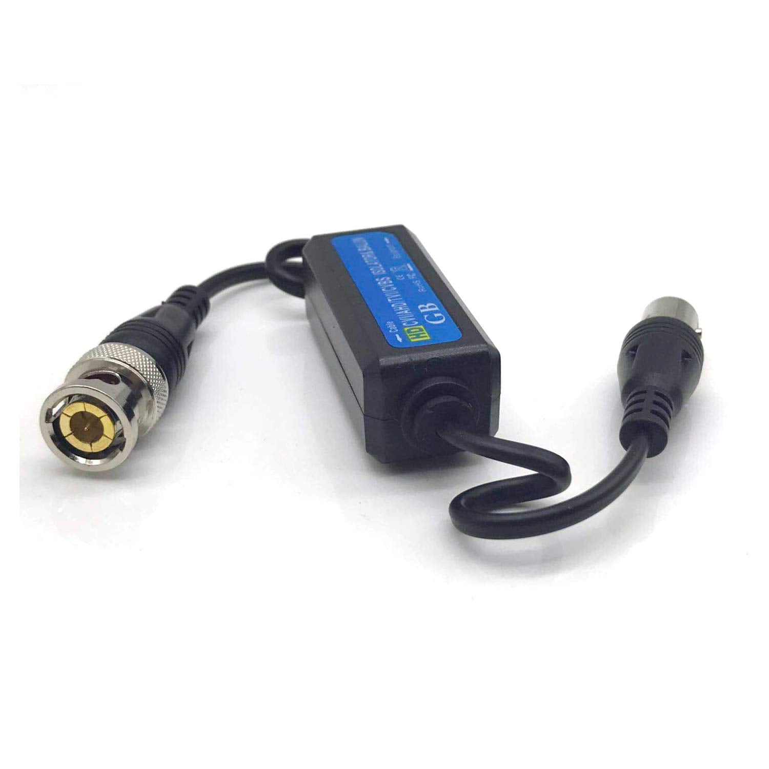 Xenocam Hd Tvi/Hd Cvi/Ahd/Analog Cvbs Passive Coaxial Video Ground Loop Isolator Built In Video Balun For Cctv Cameras