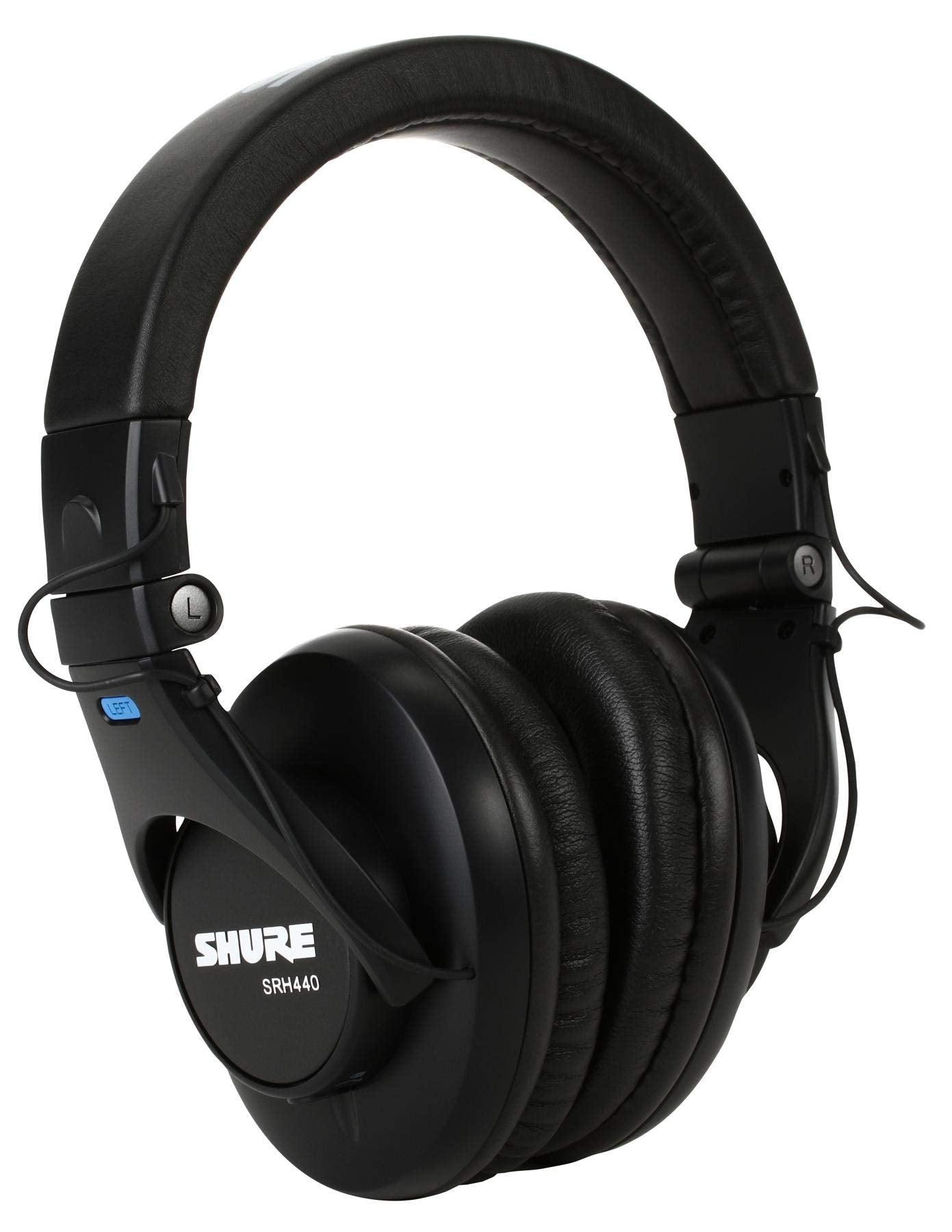 Shure Srh440 Professional Studio Headphones, Enhanced Frequency Response And Extended Range For Home And Studio Recording, With
