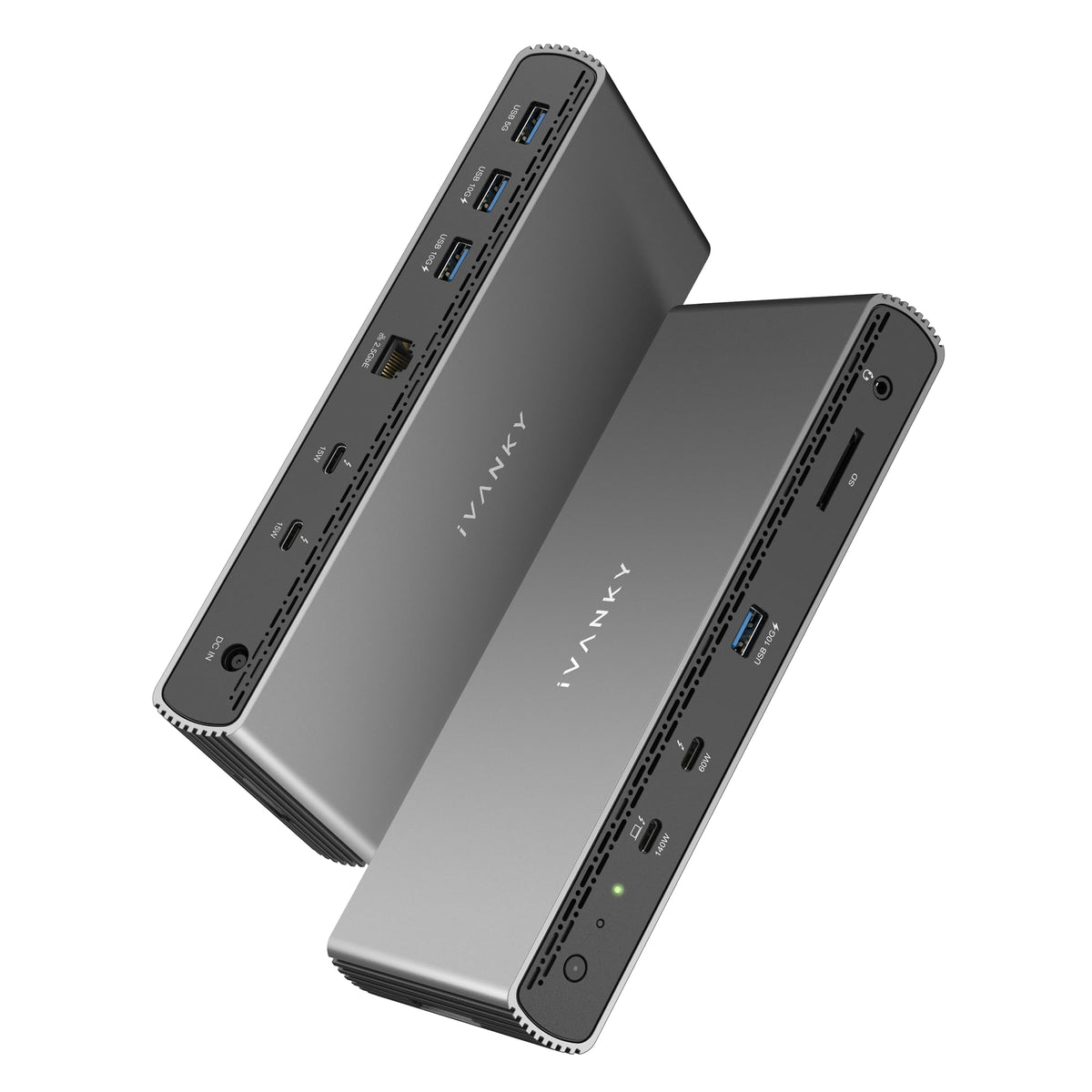Ivanky Intel Certified Thunderbolt 5 Dock, Fusiondock Pro 3 Docking Station Dual 6K@60Hz For Macbook M1/M2/M3/M4 Pro/Max, Triple