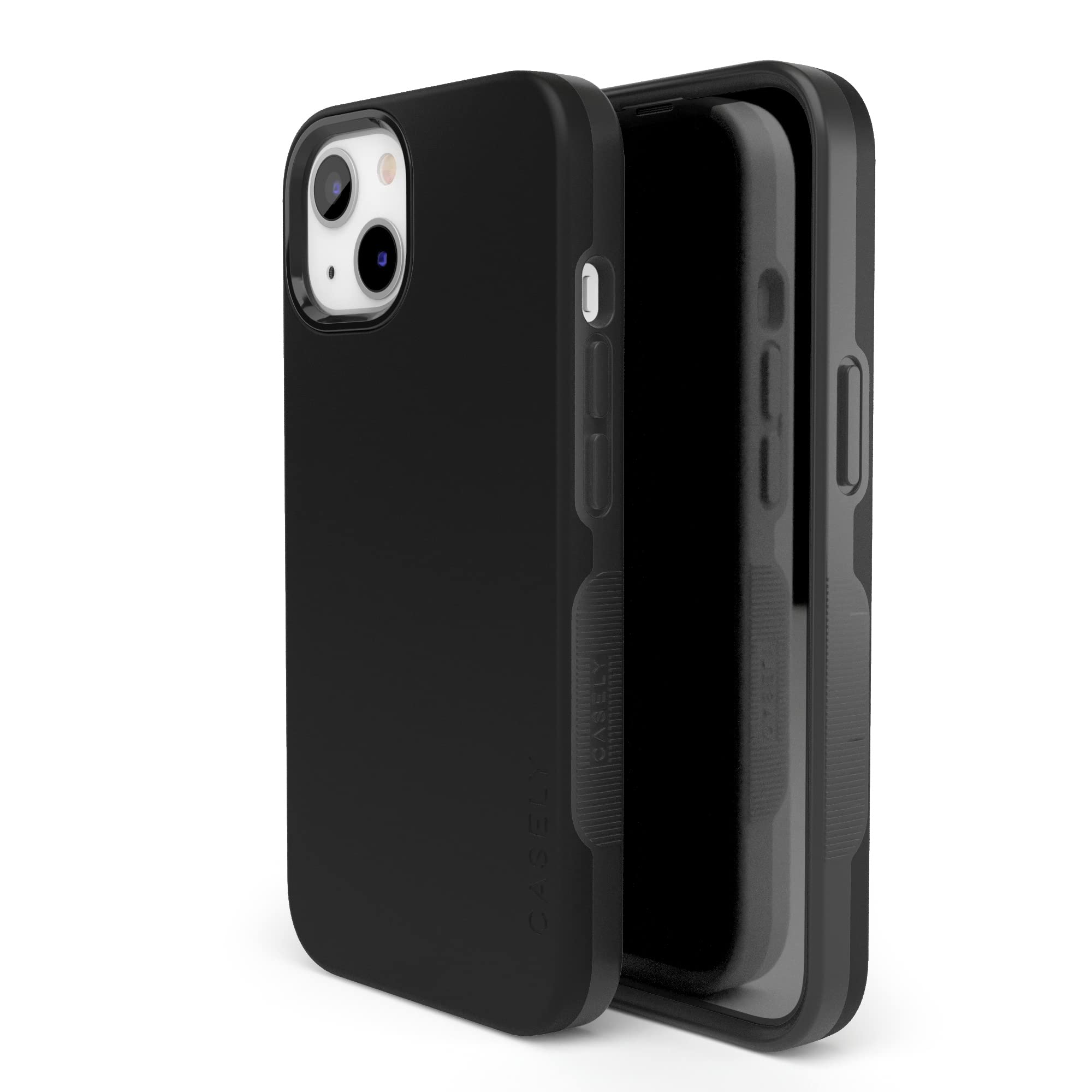 Casely Iphone 13 Case | Compatible With Magsafe | Black On Black Protective Case