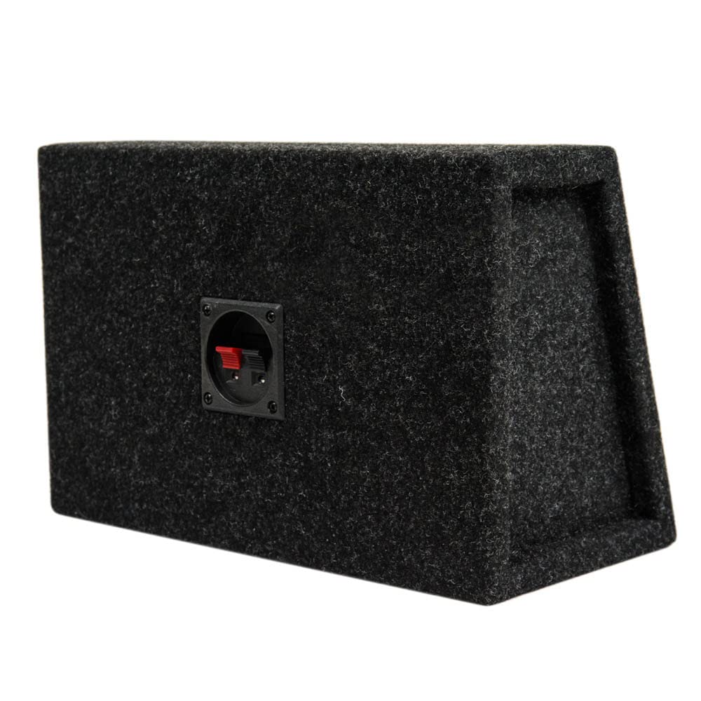 Set Of Two 6X9 Slanted Angled Speaker Box Enclosure 1/2'' Mdf Charcoal Ri Audio