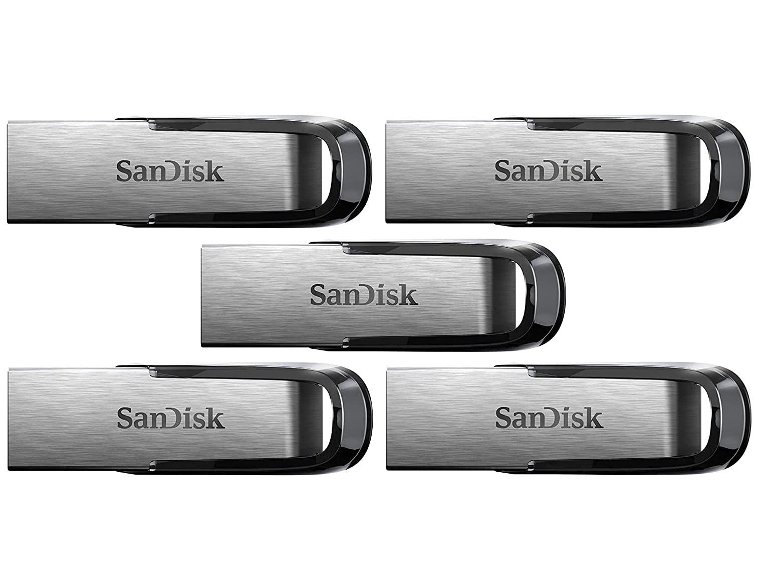 Sandisk Ultra Flair Usb 3.0 64Gb Flash Drive Sdcz73 064G G46 (Pack Of 5)