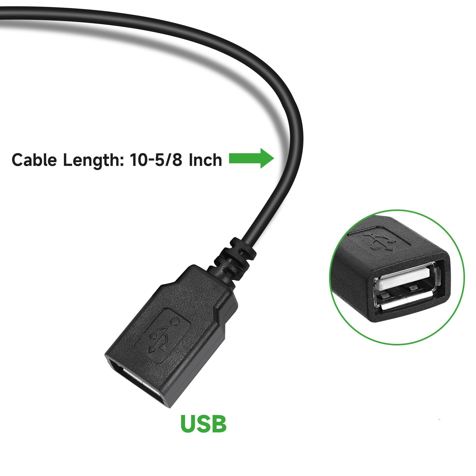 Acridine 12V 24V Dc To 5V 3A Usb Female Dc Converter Adapter Buck Module