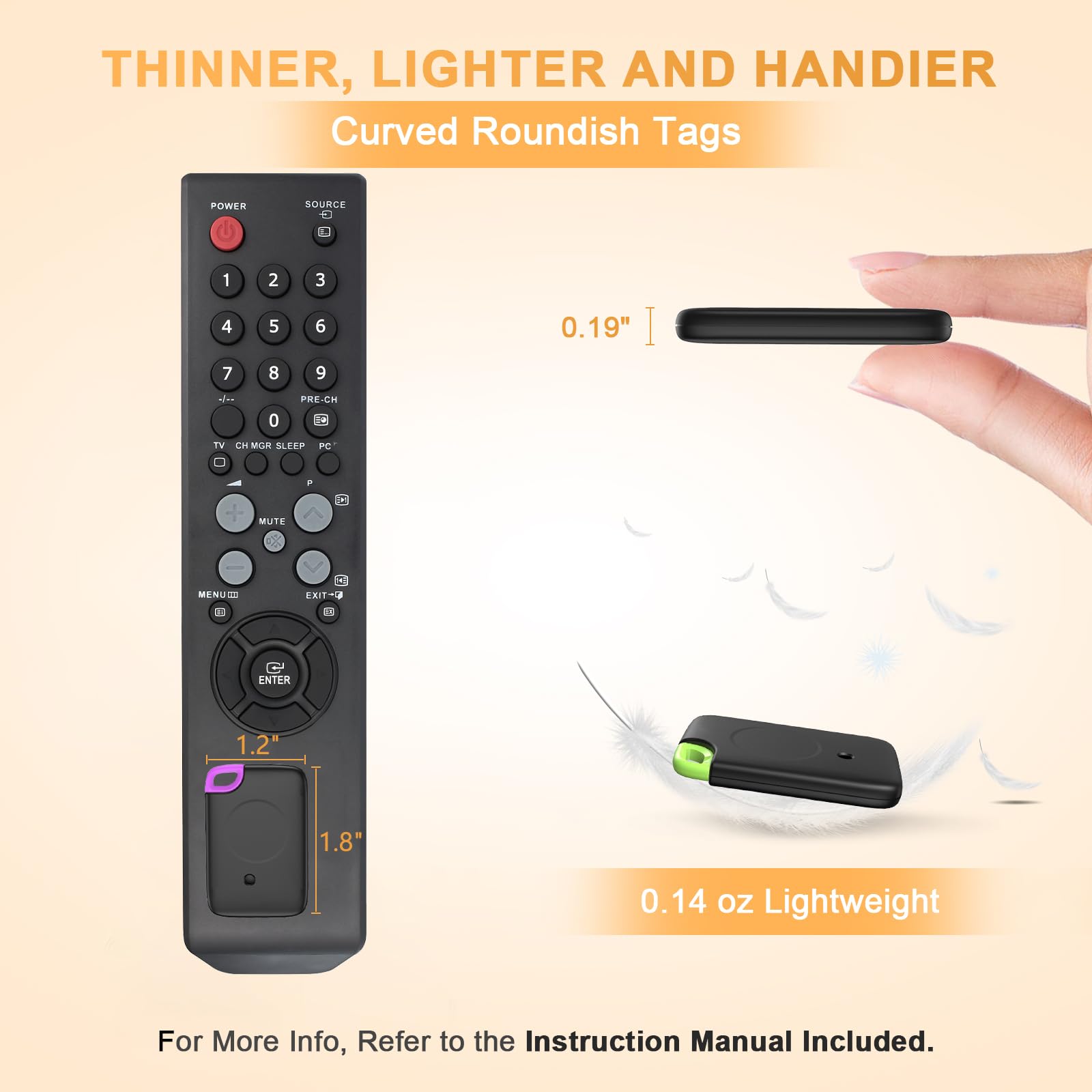 Key Finder Stick On Remote Finder Beeper 6 Pack Rf Wireless Tv Remote Control Finder, Key Finders Locator With Sound That Make N