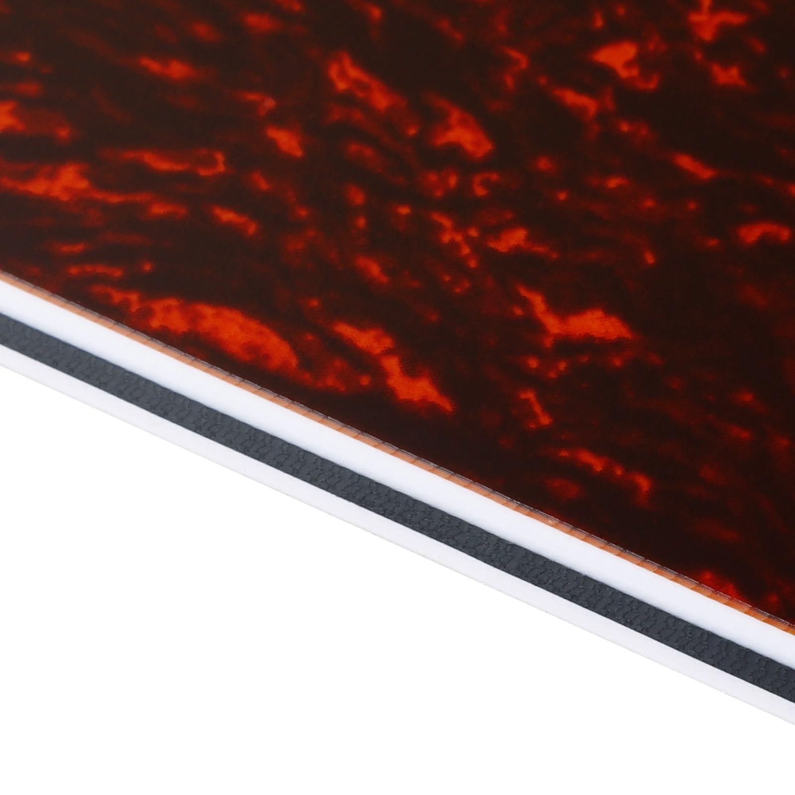 Banworks Electric Guitar 4 Ply Backplate 6-Hole Trem Tremolo Cover For Usa/Mexican Fender Standard Strat St Jt/Hgb-01 Red Tortoi