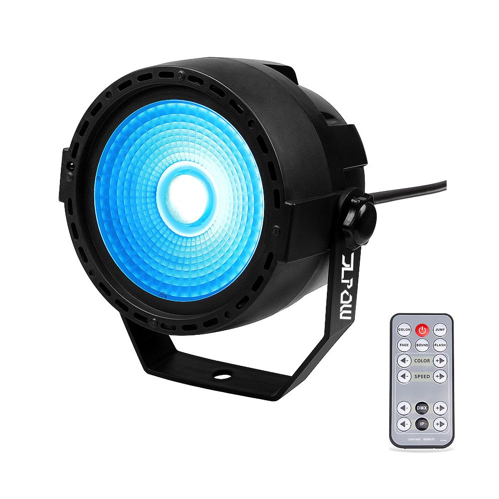 Stage Wash Light, Jlpow Super Bright Mini Cob Par Can Lights With Dmx And Remote Control, Smooth Rgb Color Mixing Dj Up Lighting