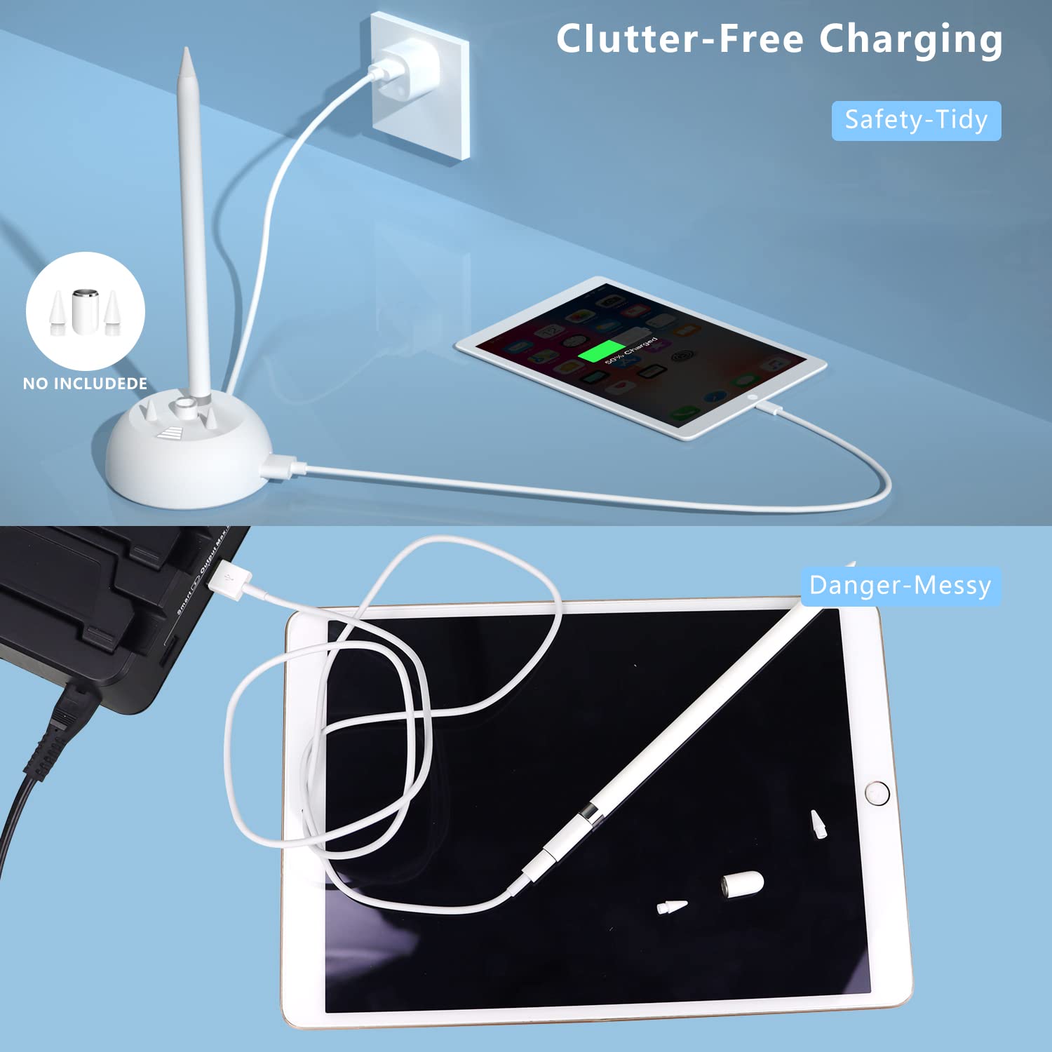 Charger Stand For Apple Pencil Charging Stand Compatible With Ipad Pencil 1St Generation Adapter Ipad Pen Ipencil Charging Dock