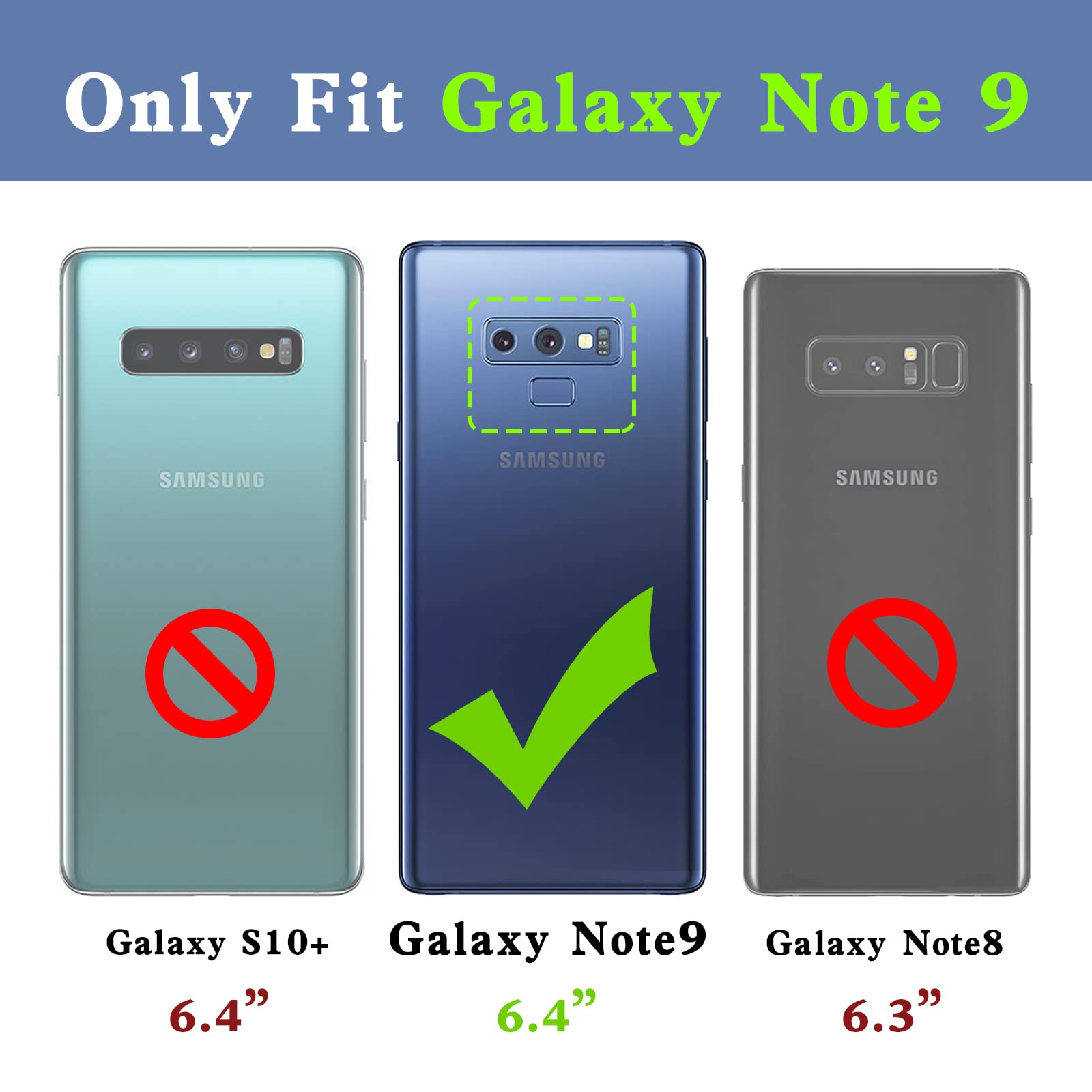 Easyscen Case For Galaxy Note 9 Girls Women Cute Luxury Glitter Shiny Sparkly Shell With Ring Kickstand Upc Soft Slim Bumper Sho