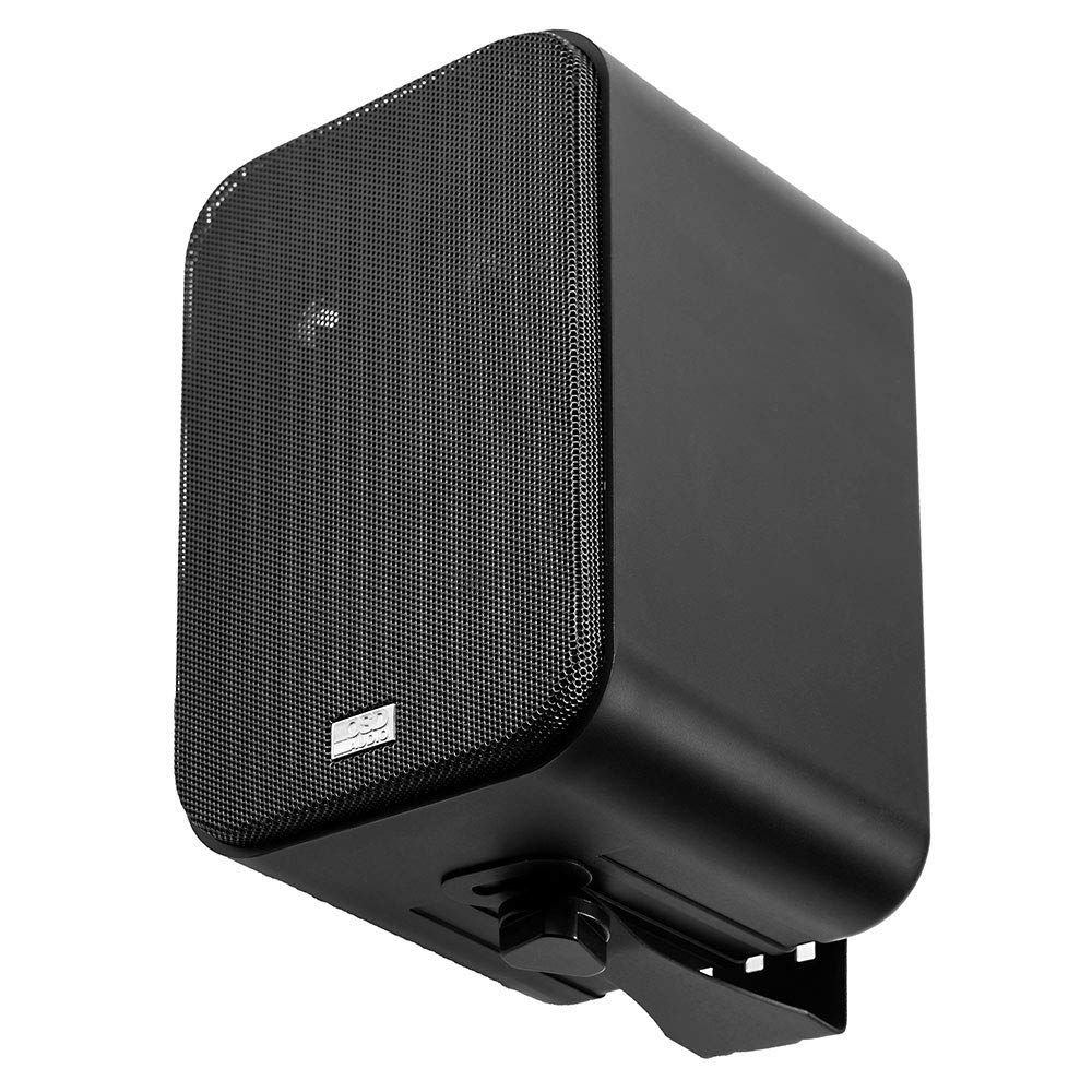 OSD 4' Outdoor Patio Speaker Pair 80W, IP54 Weather Resistant, Aluminum Grilles Black AP450