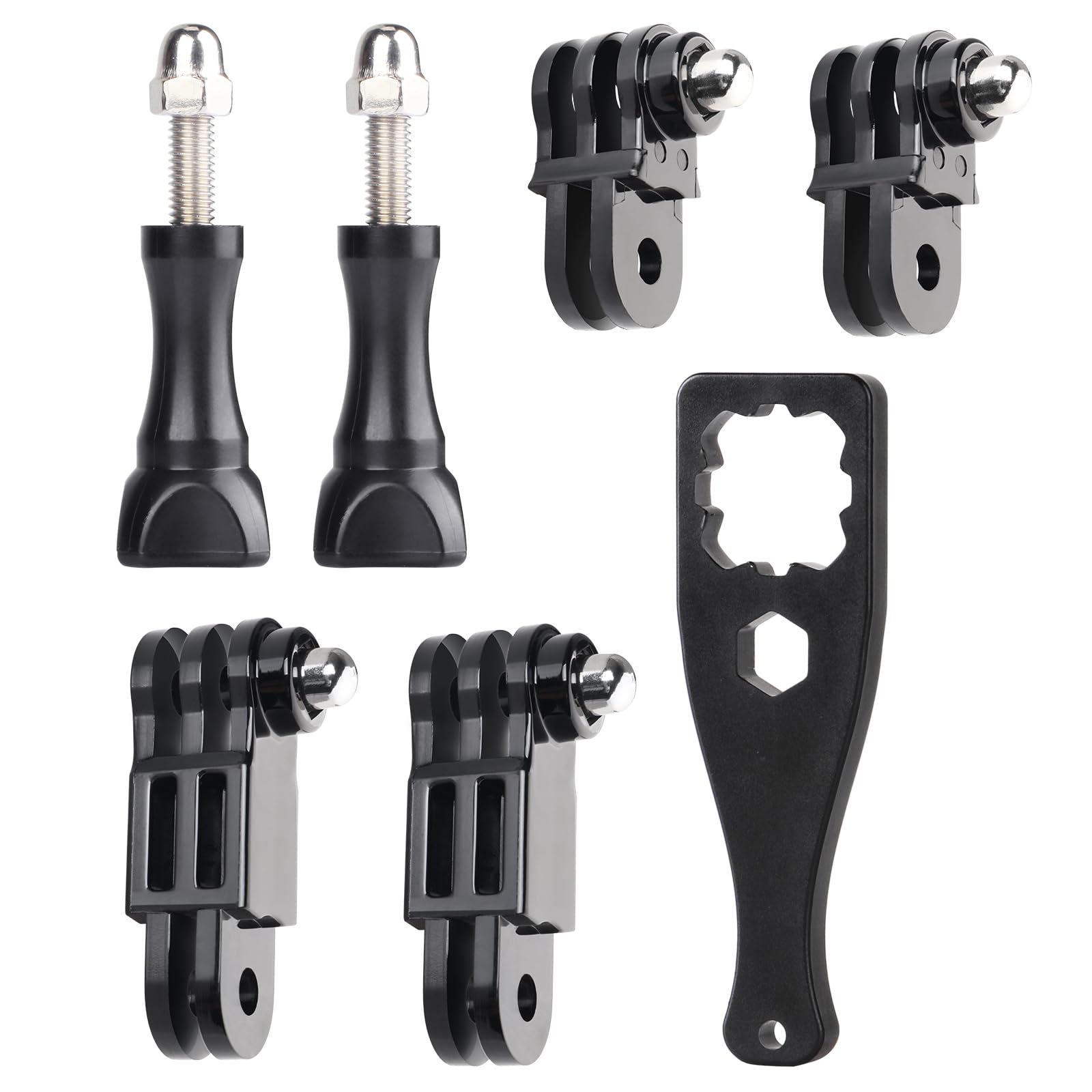 Hsu Adjust Arm Straight Joints Mount, Long And Short Same Direction Straight Joints Mount For Gopro Hero 13 12 11 10 9 8 7 6 5 4