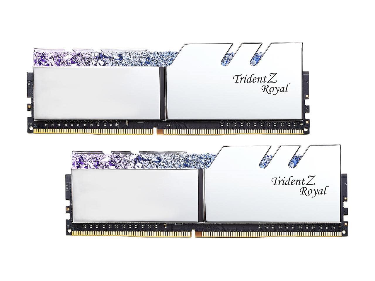 G.Skill Trident Z Royal Series (Intel Xmp) Ddr4 Ram 32Gb (2X16Gb) 3600Mt/S Cl19 20 20 40 1.35V Desktop Computer Memory Udimm   S