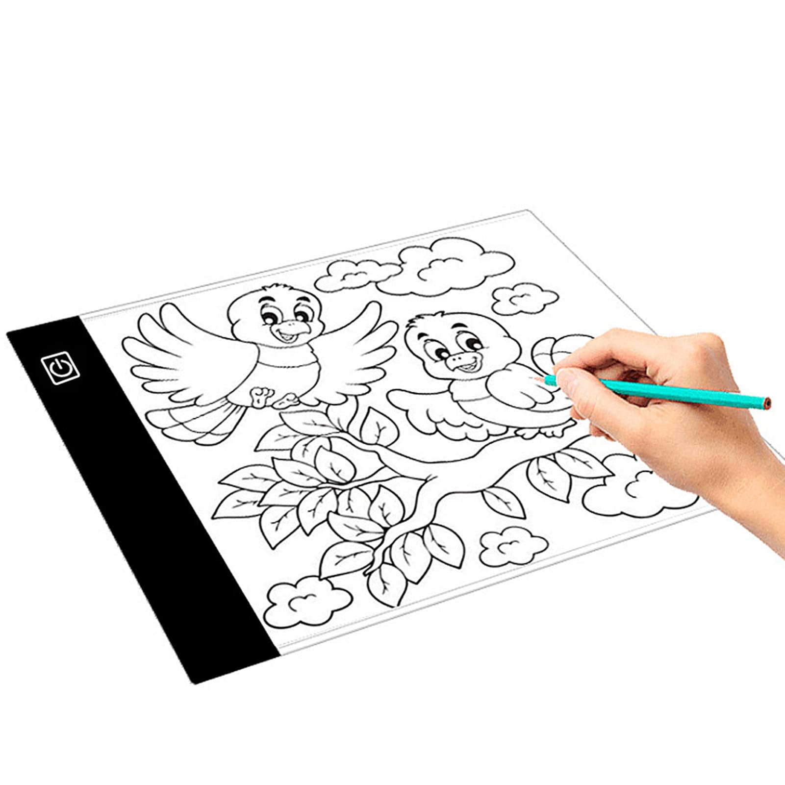 A5 Tracing Light Table, Ultra Thin Pad Drawing Led Copy Board Display Brightness Adjustable Diamond Painting With Usb Cable Sten
