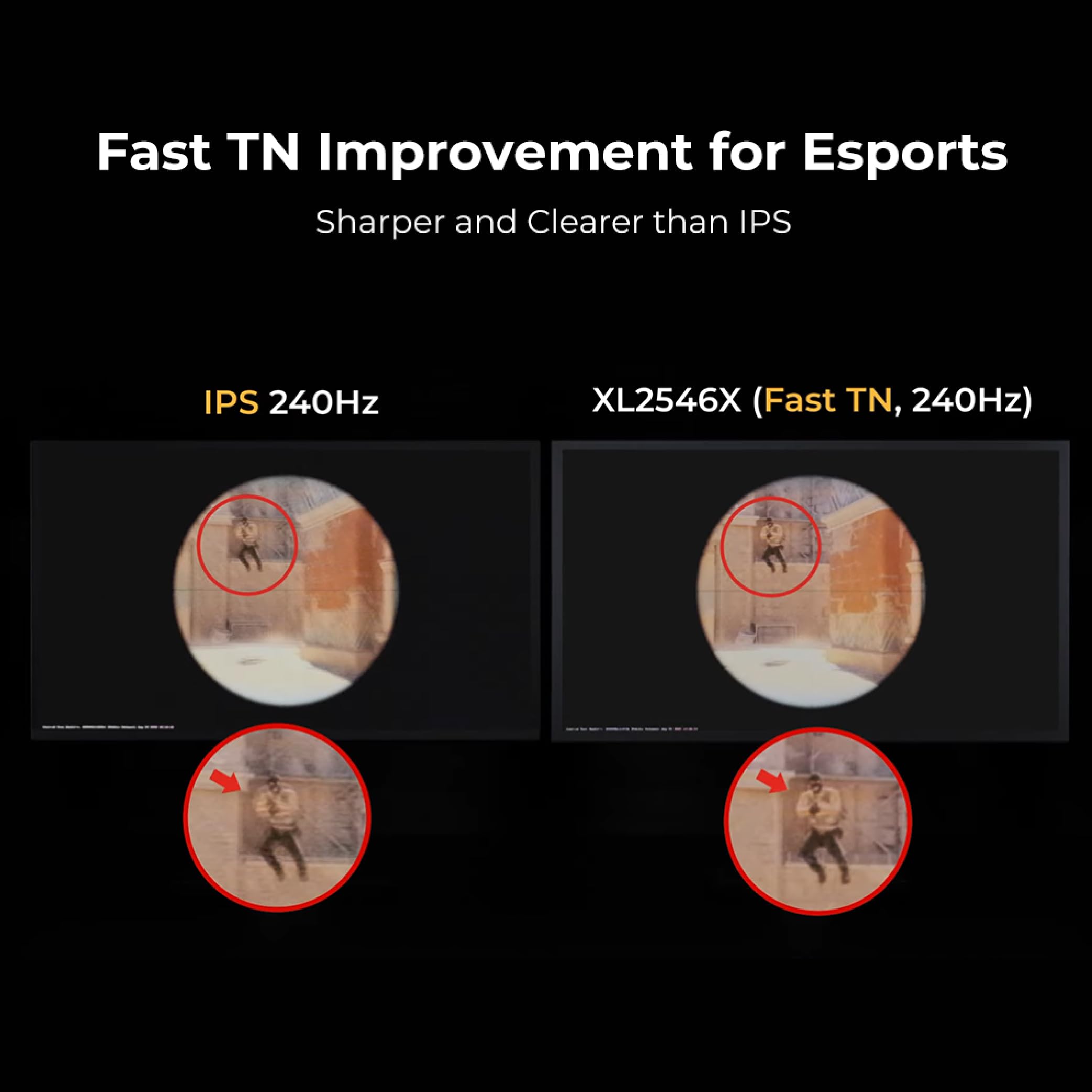 Benq Zowie Xl2546X Gaming Monitor | 24.5 | Fast Tn 240Hz | Gaming Monitor For Esports | Motion Clarity Dyac2 | 1080P | Xl Settin