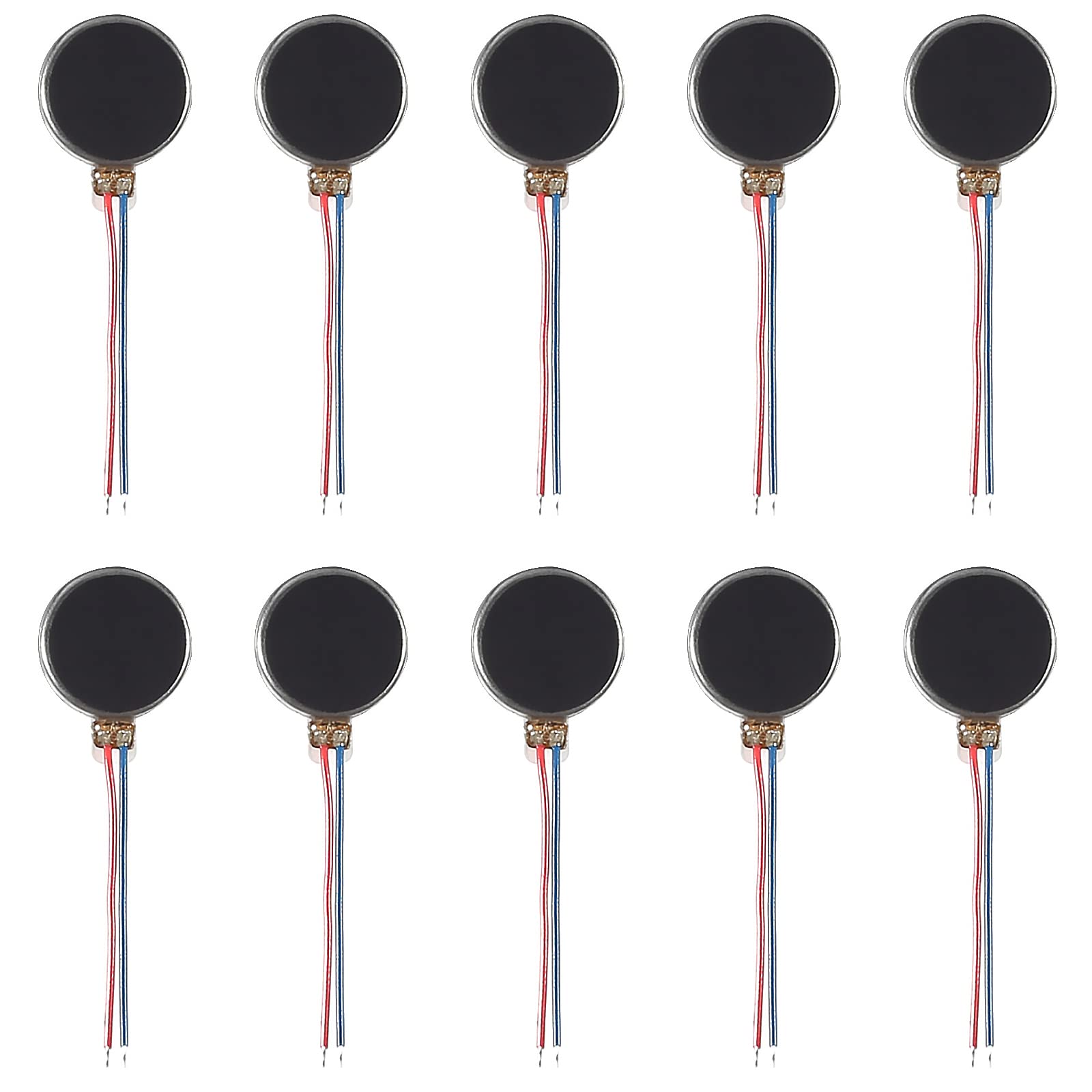 Diann 10Pcs Mini Vibration Motors Dc 3V 12000Rpm Flat Coin Button Type Micro Vibrating Motor 10Mmx3Mm For Mobile Cell Phone Page