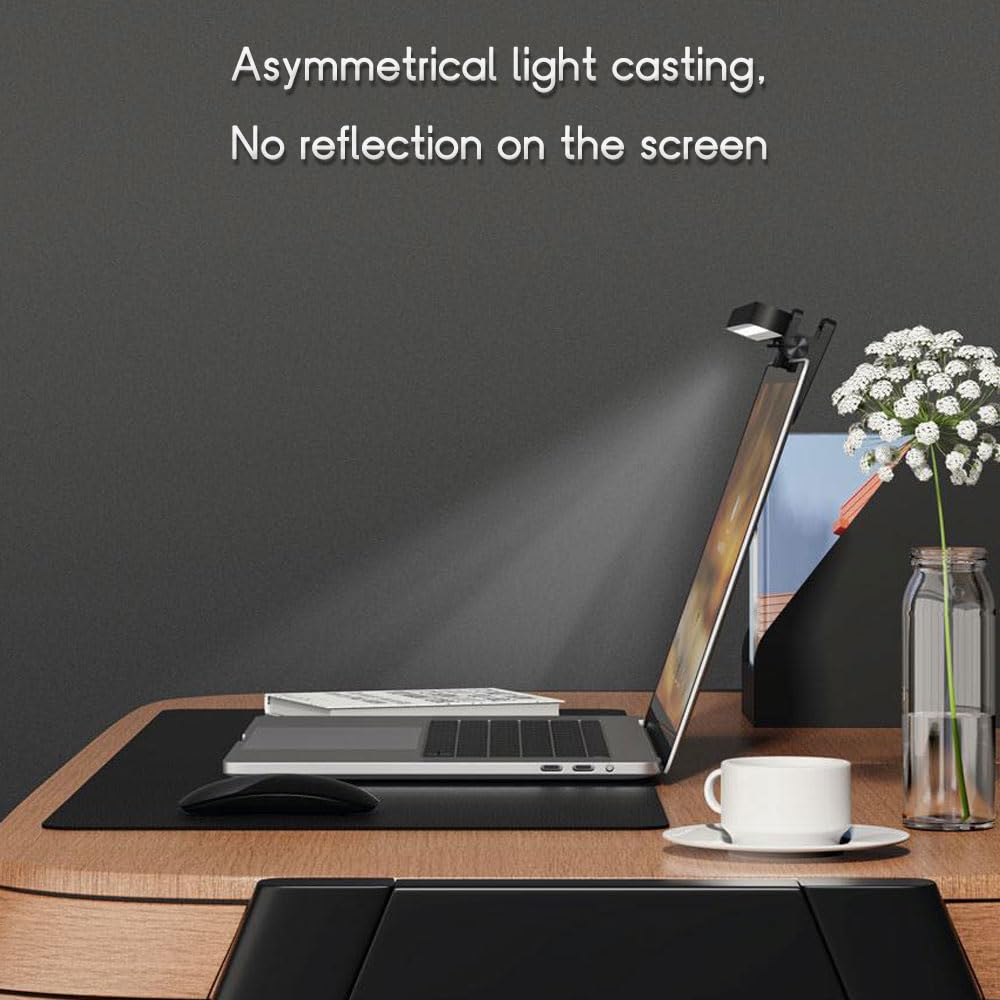GOGOLIN Laptop Monitor Light Bar USB Touch Dimmer Anti-Glare LED Aluminum Black US-ZB236