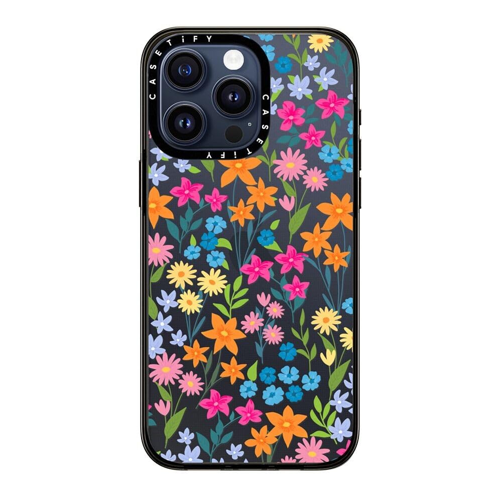 Casetify Compact Case For Iphone 15 Pro Max [2X Military Grade Drop Tested / 4Ft Drop Protection]   Bright Spring Flowers   Dais
