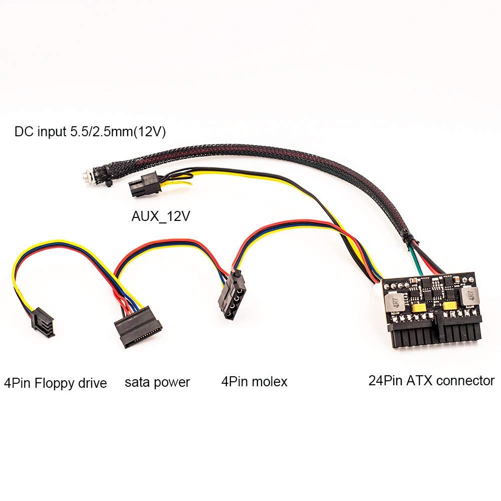 Rgeek 24Pin Psu 12V Dc Input 150W Peak Output Switch Dc Dc Atx Pico Psu Mini Itx Pc Power