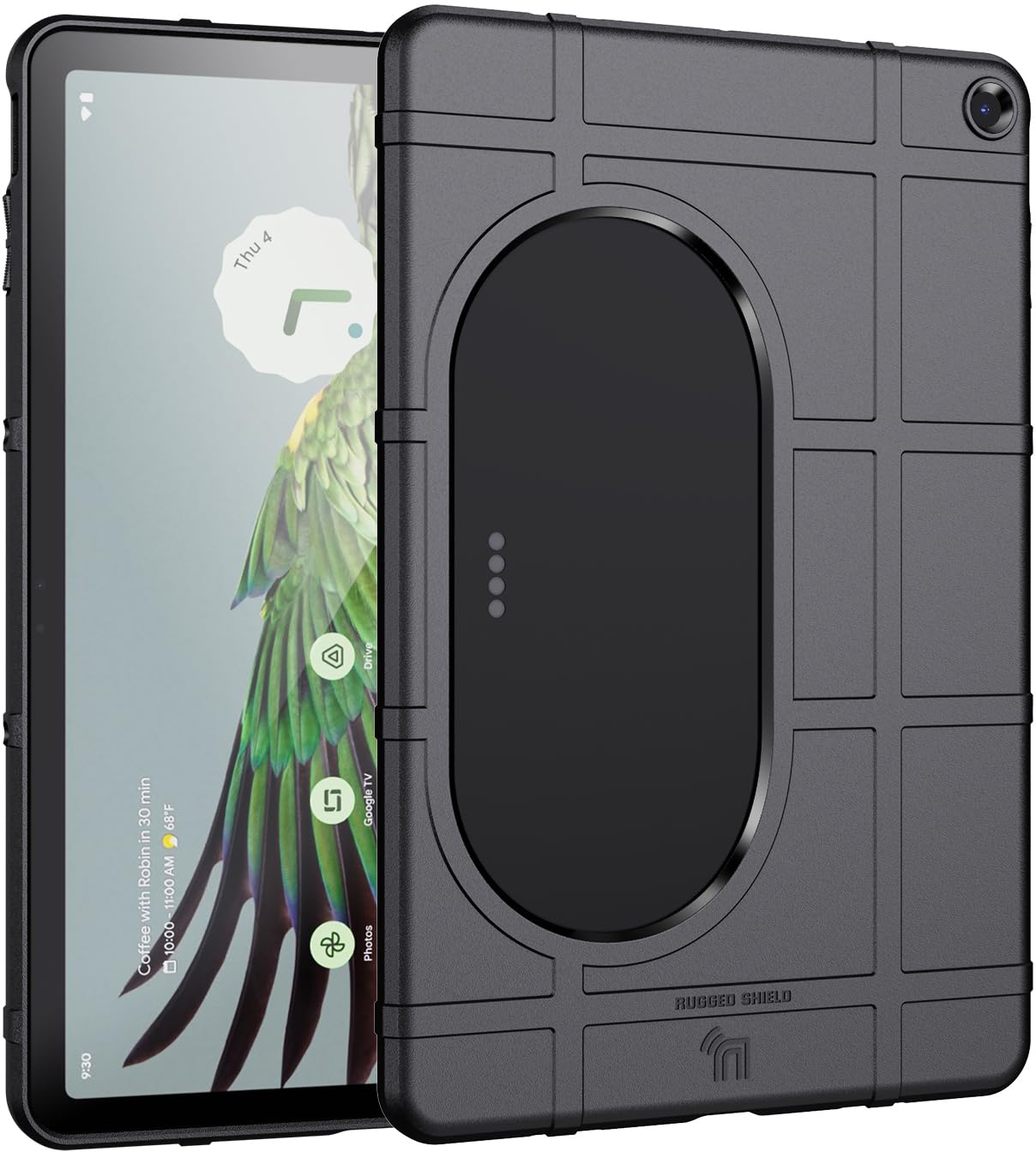 Case And Travel Cover For Google Pixel Tablet (2023), Nakedcellphone Special Ops Rugged Shield And Hard Shell View Stand Compani