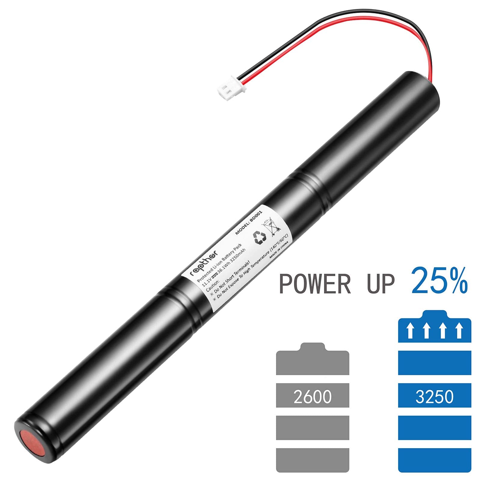 Rapthor 3250Mah High Power Replacement Battery For Jawbone Big Jambox Wireless Bluetooth Speaker J2011 03 Us Easy To Install