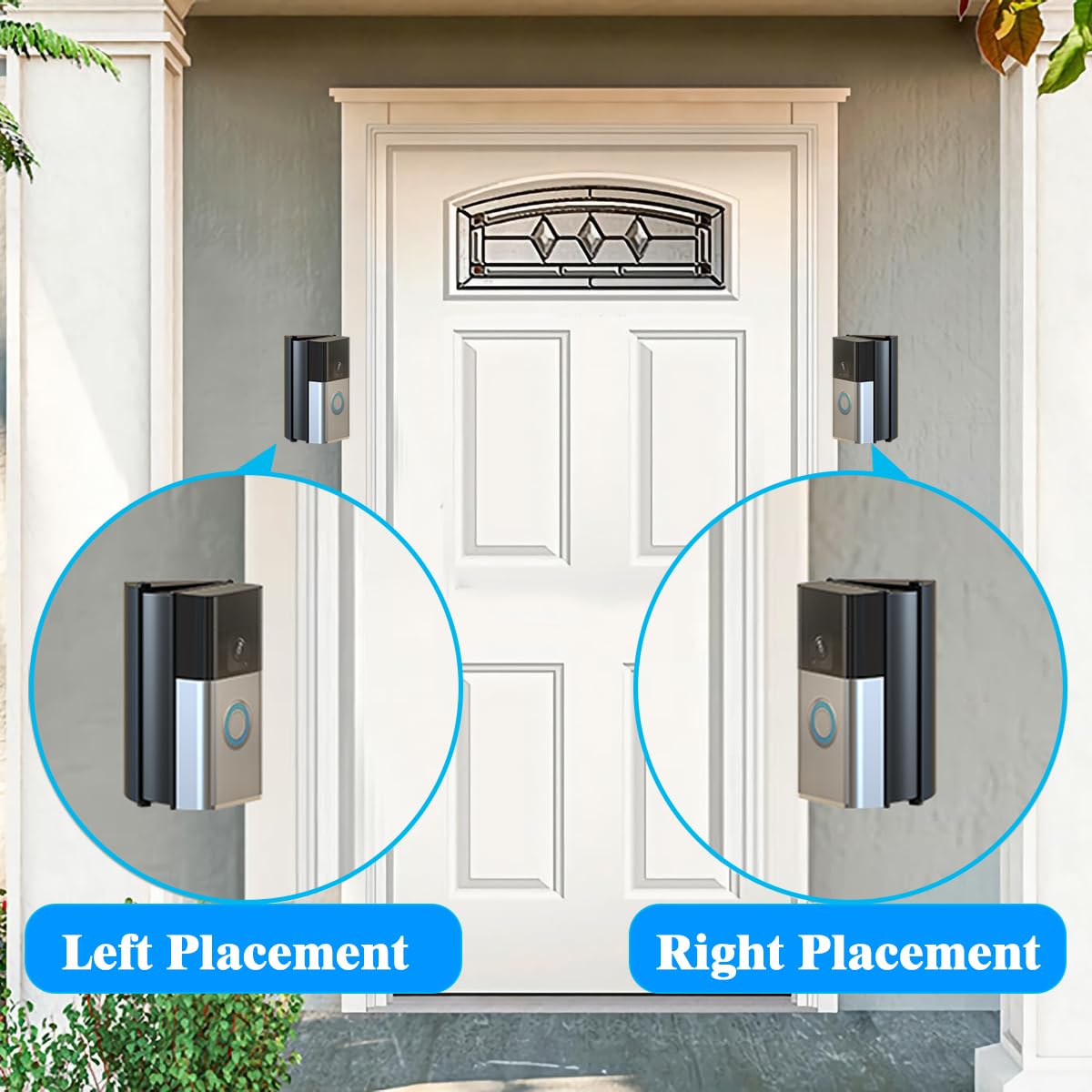 Adjustable (30 To 55 Degree) Video Doorbell Angle Mount, Compatible With Video Doorbell 1/2/3/4/(2020 Release)/Battery Doorbell/