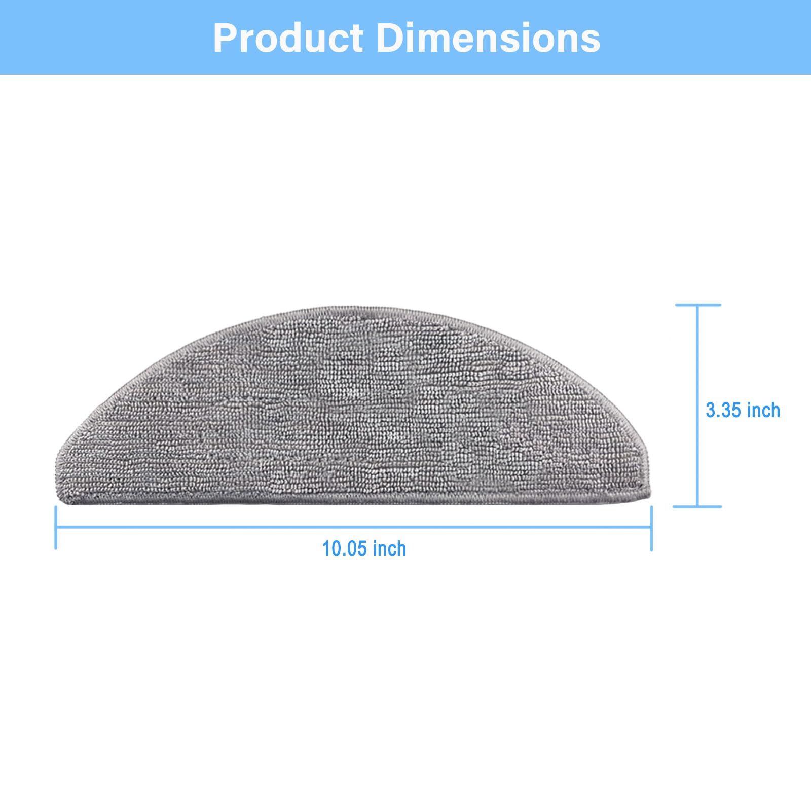 8 Pack I5 Replacement Mop Pads Compatible For Irobot Roomba Combo I5, I5+, J5, J5+ Robot Vacuum Cleaner Mop, 8 Pack Washable And