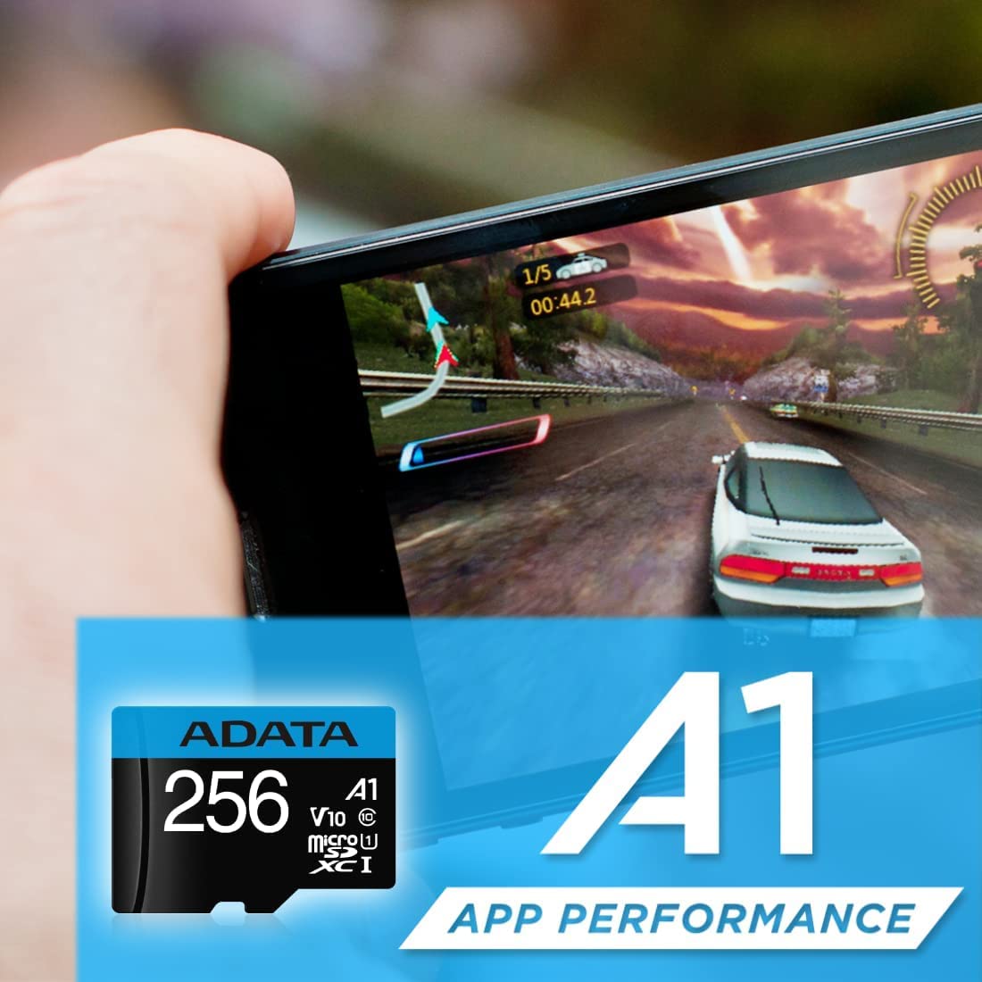 Adata Premier 256Gb Microsdhc/Sdxc Uhs I Class 10 V10 A1 Memory Card With Adapter Read Up To 100 Mb/S (Ausdx256Guicl10A1 Ra1)