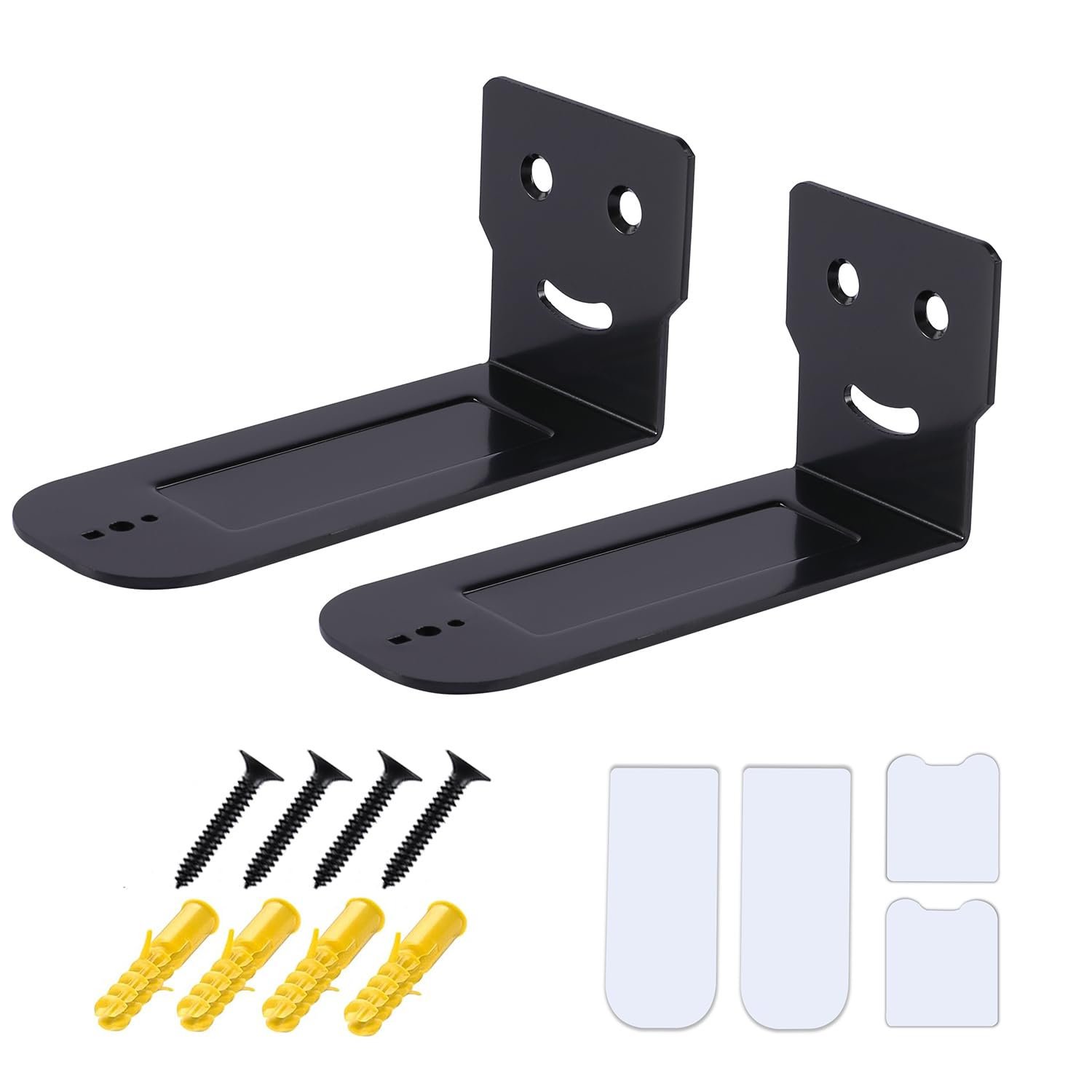 Suixing Universal Soundbar Wall Mount, Sound Bar Bracket For Most Of Soundbars Max 30 Lbs Anti-Drop Soundbar Wall Shelf(4.72 Inc