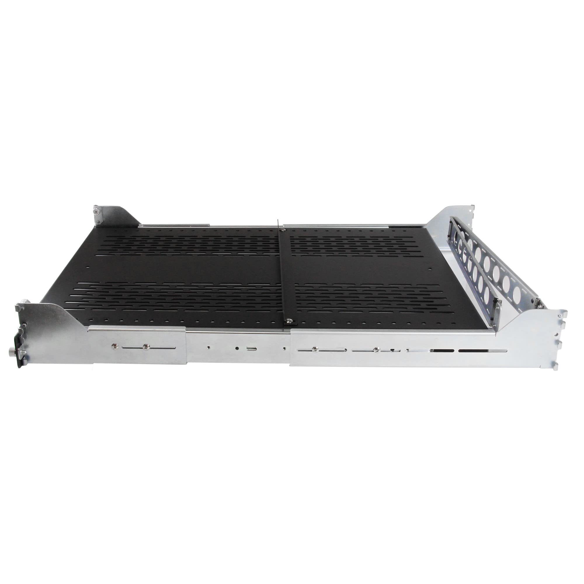 Startech.Com 2U Vented Sliding Server Rack Shelf W/ Cable Management Arm - 27.7 To 31.6In Adjustable Mounting Depth - 50Lb - 19