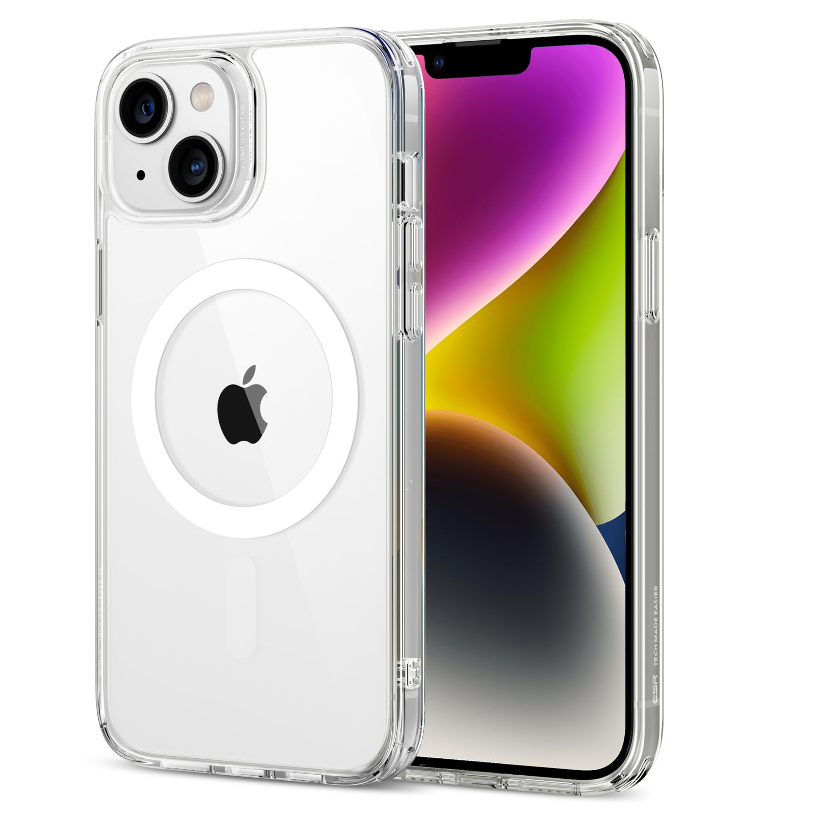 Esr Classic Hybrid Magnetic Case With Halolock, Compatible With Iphone 14 Plus Case, Compatible With Magsafe, Shockproof Militar
