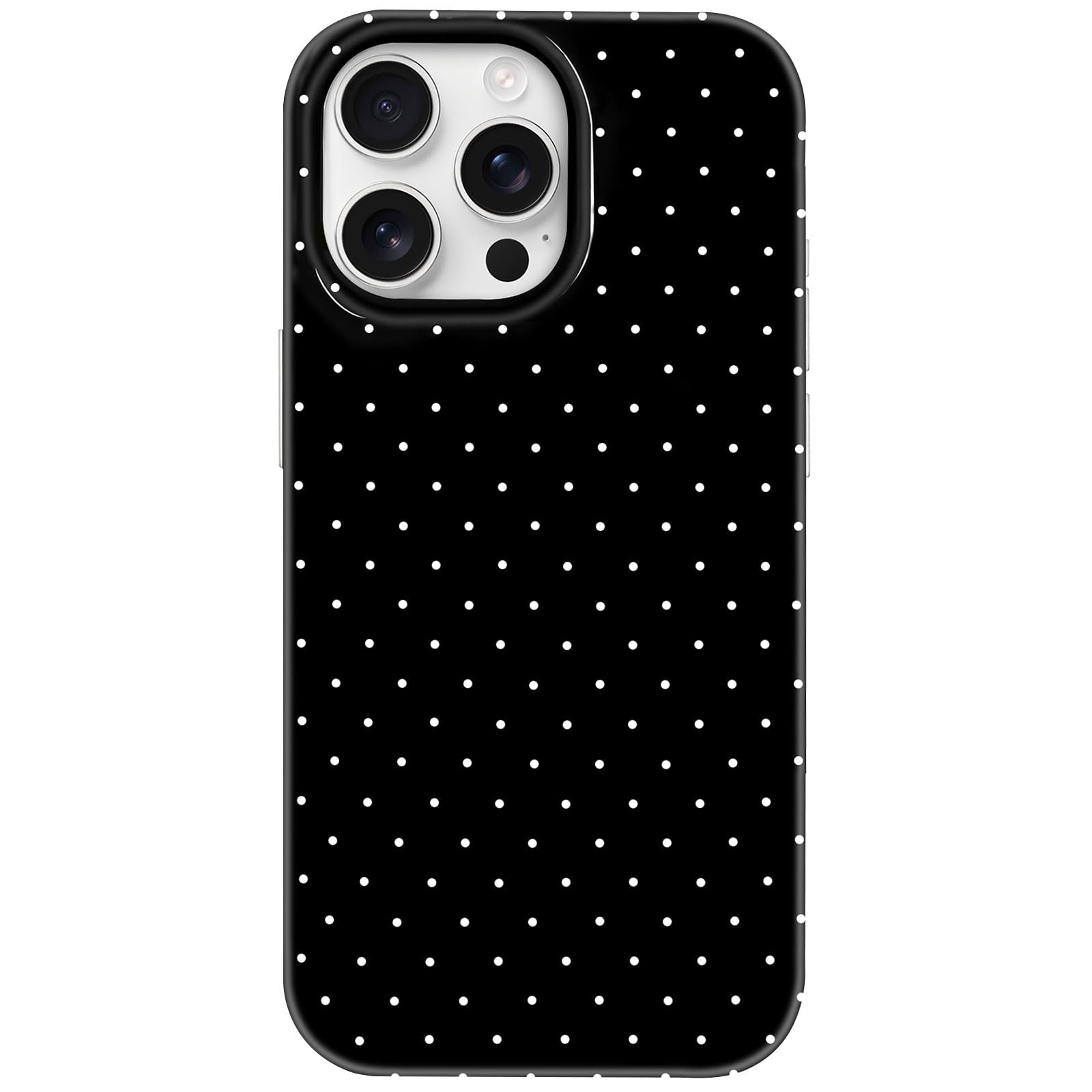 Hython for iPhone 13 Pro Max Case Cute Polka Dot Aesthetic Design Simple Cover 6.7, Thin Slim Anti-Scratch Soft TPU Bumper Shock