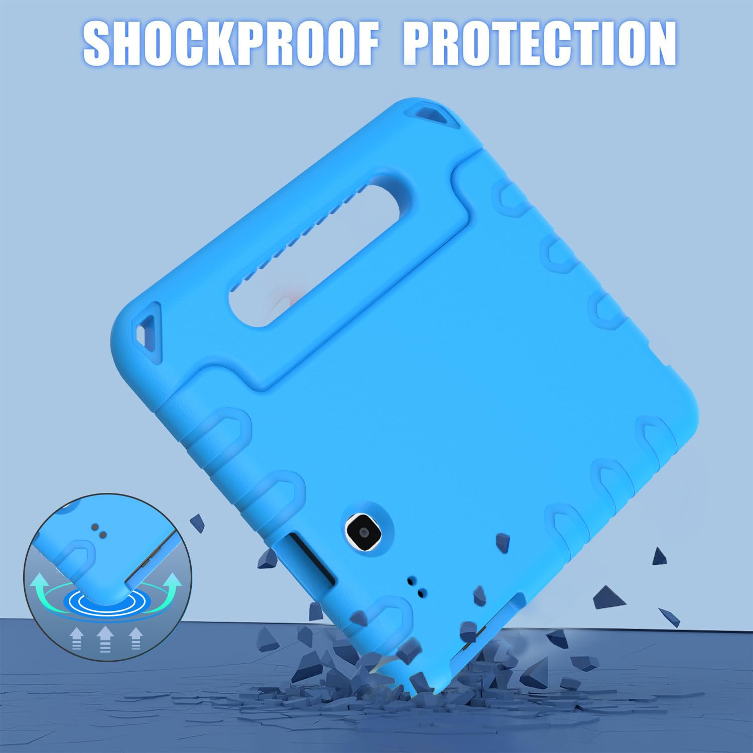 Bmouo Kids Case For Samsung Galaxy Tab E 9.6   Shockproof Light Weight Convertible Handle Stand Protection Case For Samsung Gala