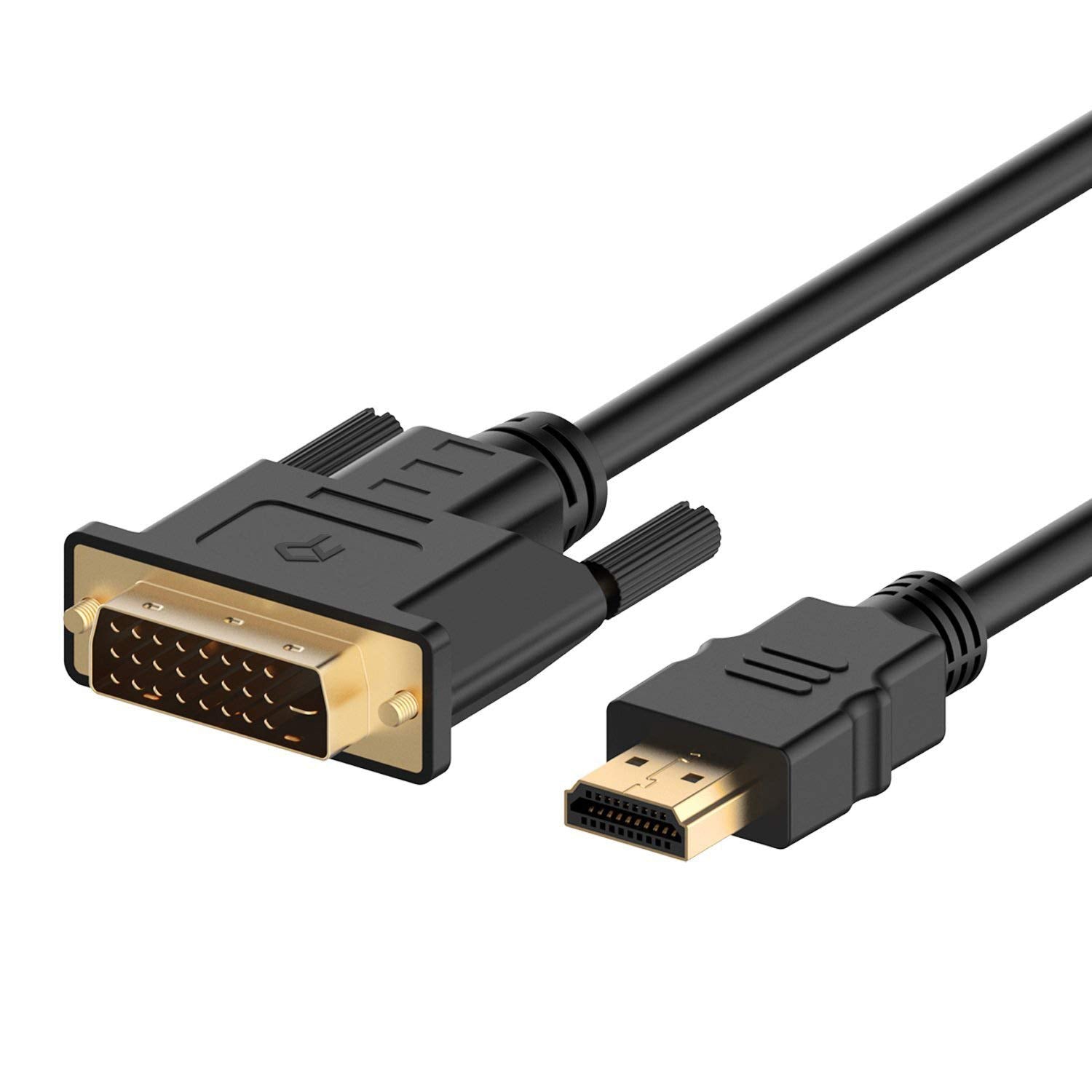 Rankie Hdmi To Dvi Cable, Male To Male Cl3 Rated High Speed Bi Directional, 6 Feet (Black)