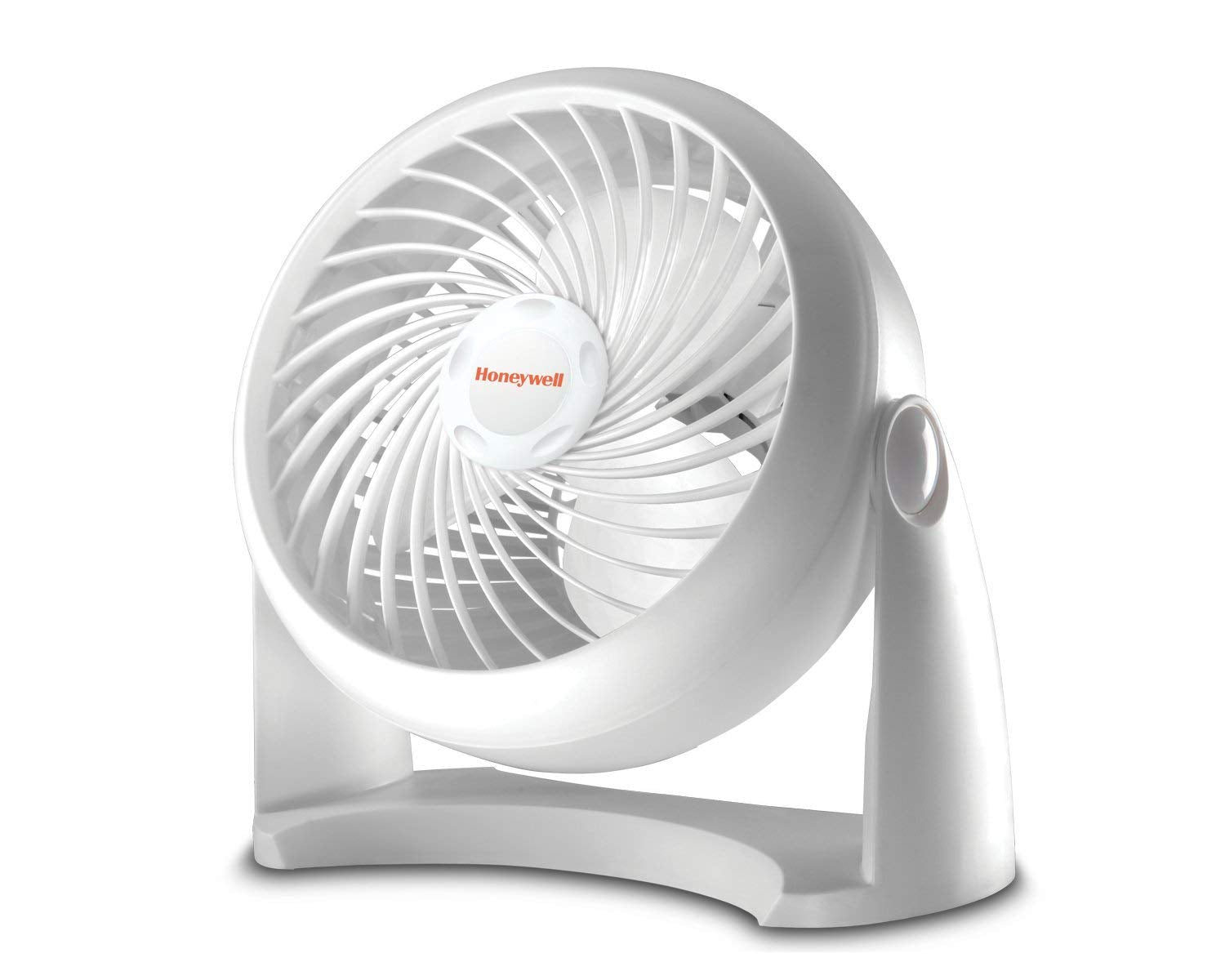 Honeywell HT-904 TurboForce Tabletop Air Circulator Fan, Small, White - Quiet Personal Fan for Home or Office, 3 Speeds and 90 D