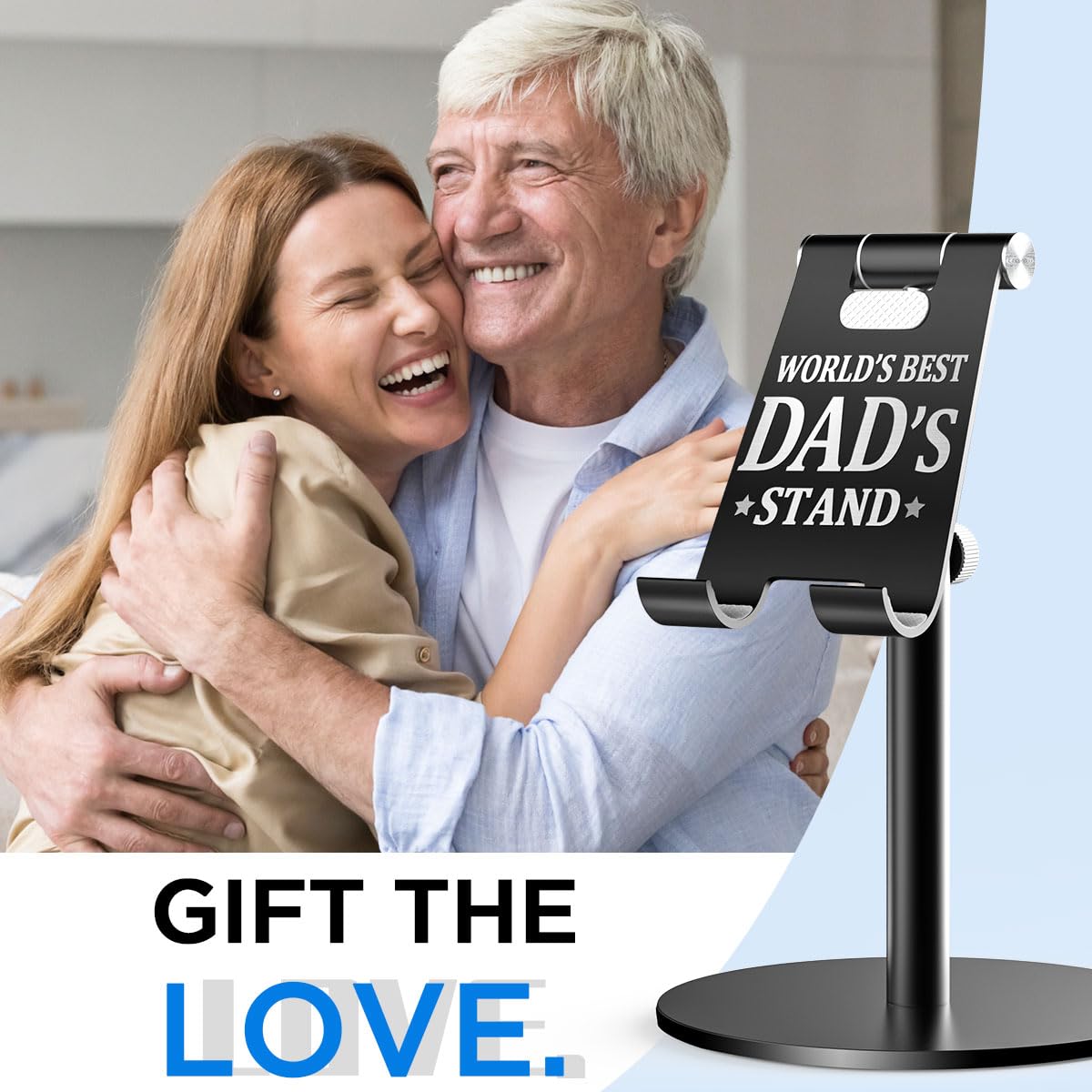 Aicase Gifts For Dad, Birthday Christmas Fathers Day Presents For Dad From Daughter And Son, Cool Worlds Best Dads Ideas Stand F