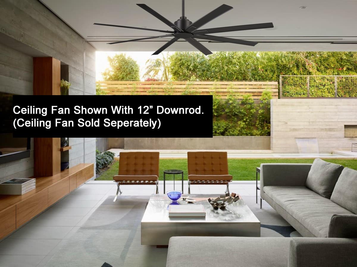 Minka Aire 12 Inch Ceiling Fan Downrod   Coal   Dr512 Cl