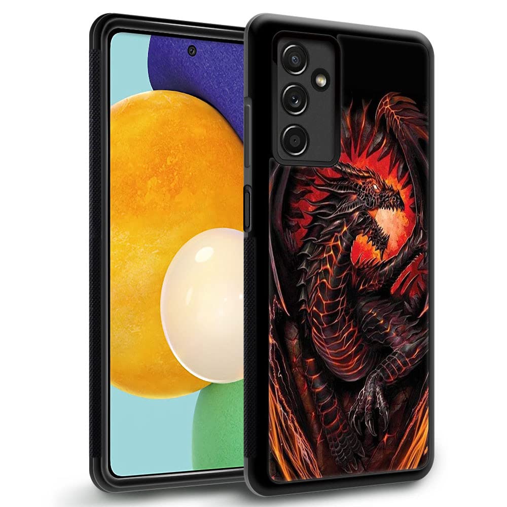 Samsung Galaxy A14 5G Case,Fire Dragon Galaxy A14 5G Cases For Boys Men,Anti Scratch Soft Tpu Pattern Design Case Compatible Wit