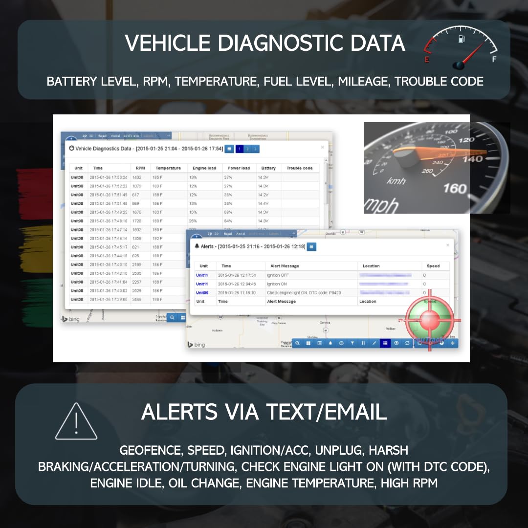 Accutracking Vtplug Tk374 Gps Tracker For Vehicles   4G Lte Obd Gps Tracker For Car Truck Fleet Teen Driver, Diagnostic, Subscri