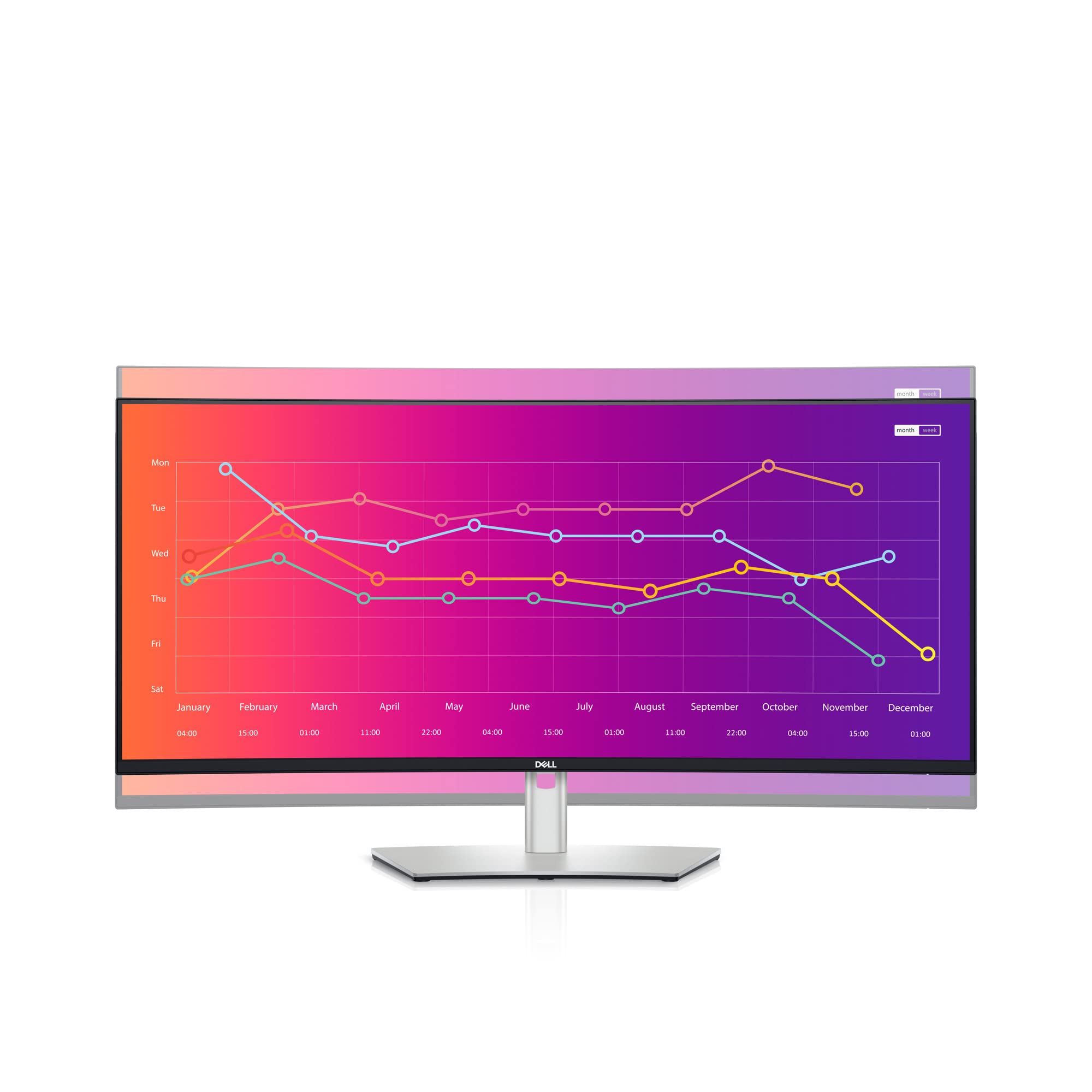 Dell U3821Dw Ultrasharp Curved Usb C Hub Monitor   37.52 Inch Wqhd (3840 X 1600) 60Hz 2300R Curvature Display, 8Ms Response Time