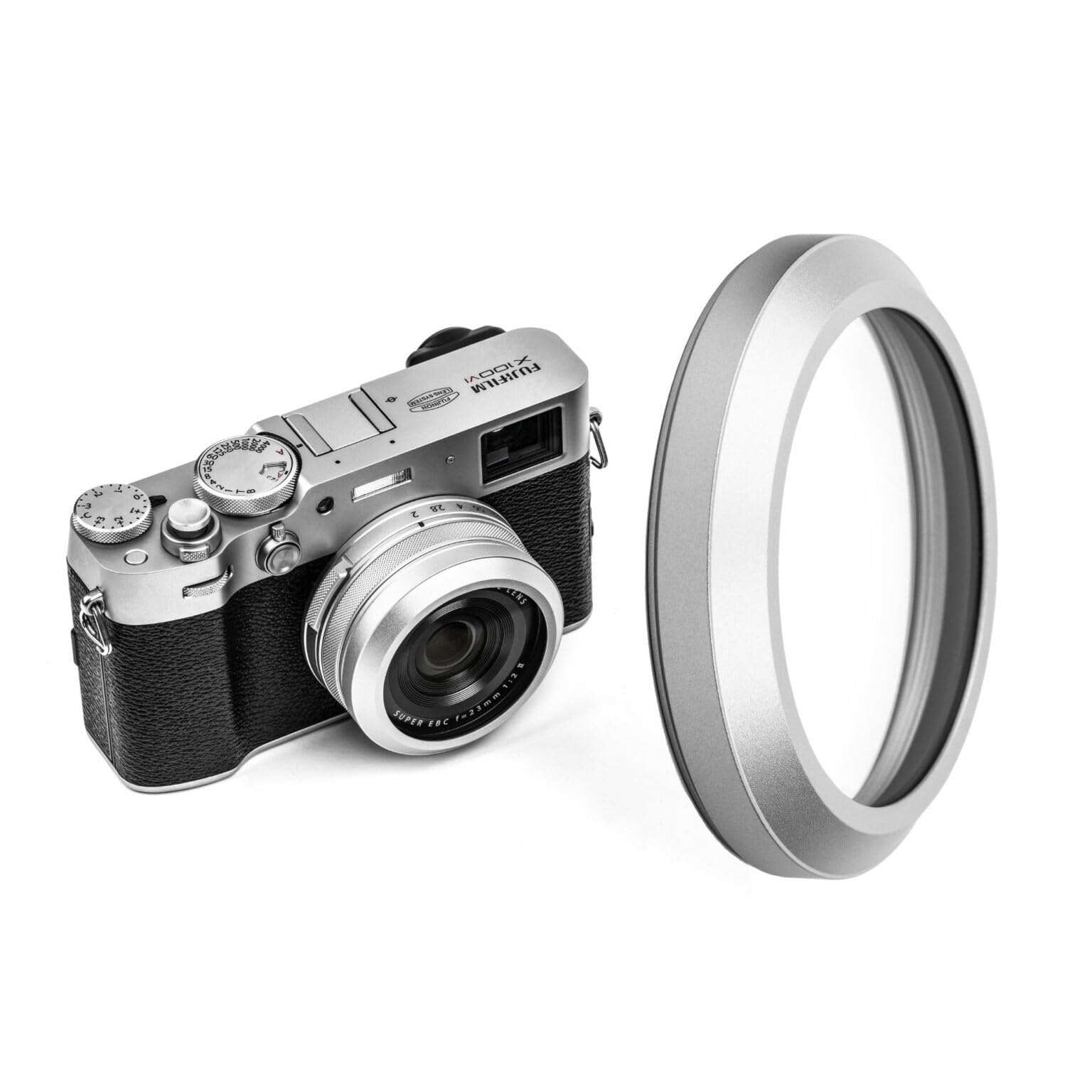Nisi Nc Uv (Silver Frame)   Camera Lens Protection Filter For Fujifilm X100 Series (X100, X100S, X100F, X100T, X100V, X100Vi)  