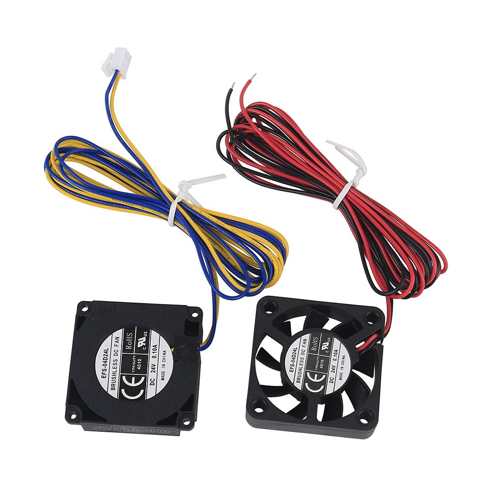 Creality Original Ender 3 V2 Fan Extruder Hotend Fans Dc 24V 0.1A 4010 Nozzle Axial Cooling Fan And 4010 Blower Cooling Fan For