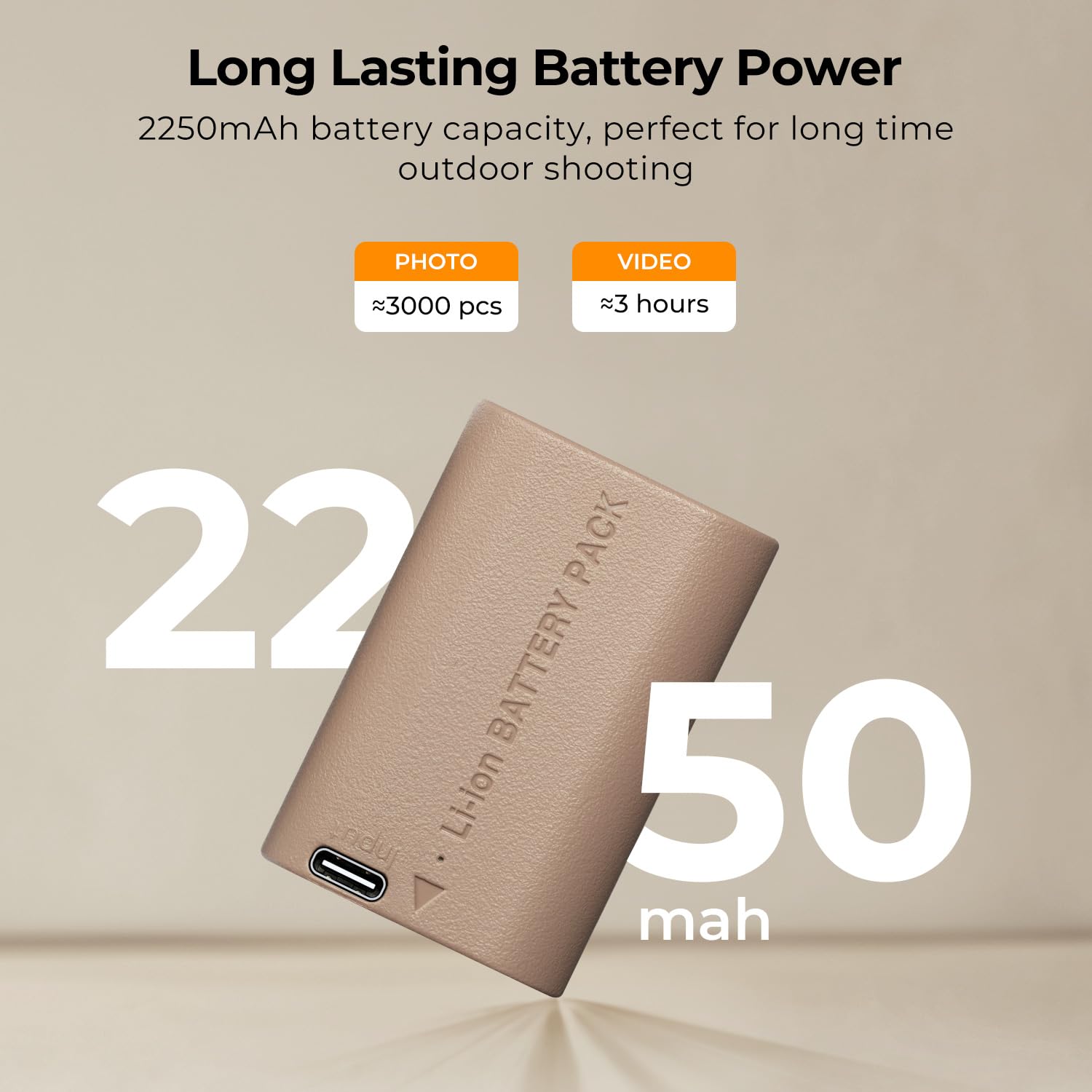 K&F Concept LP-E6NH USB-C Fast Charging Camera Battery 2-Pack 2250mAh for Canon R7 R6 R5 5D 6D 7D 90D