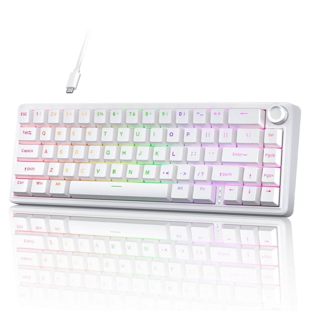 TMKB T68E 65% Mechanical Keyboard White Blueberry Hot-Swap – Electroeshop