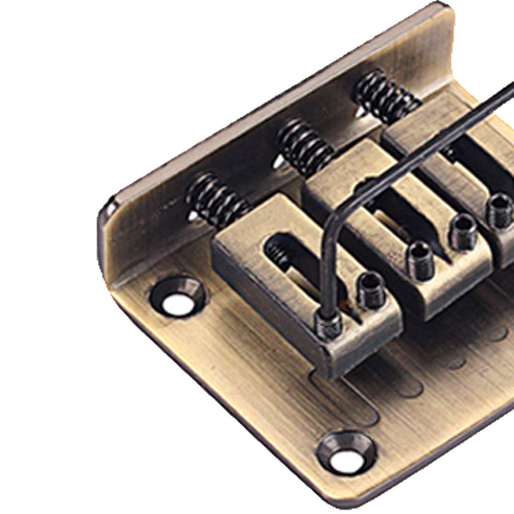 Alnicov Combo Kits Bronze Saddle Bridge Tuning Pegs Control Knobs Strap Locks Wrenches Screws Washers For 3 String Cigar Box Gui