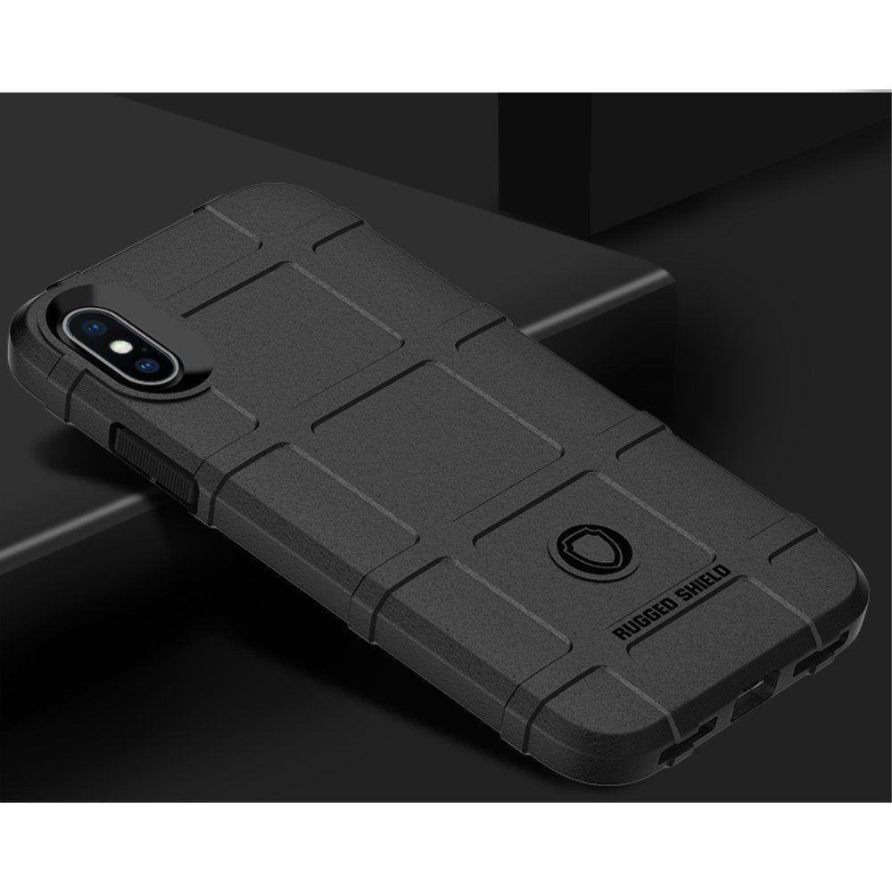 EGO TACTICAL Rugged Shield Phone Case for iPhone X/Xs TPU Black