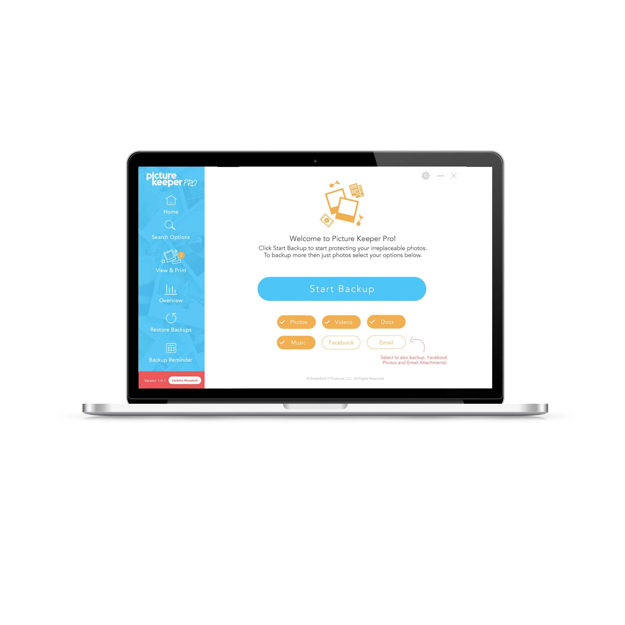 Picture Keeper Pro Connect Photo & Video External Hard Drive For Mac And Pc Computers, 500Gb Usb Flash Drive