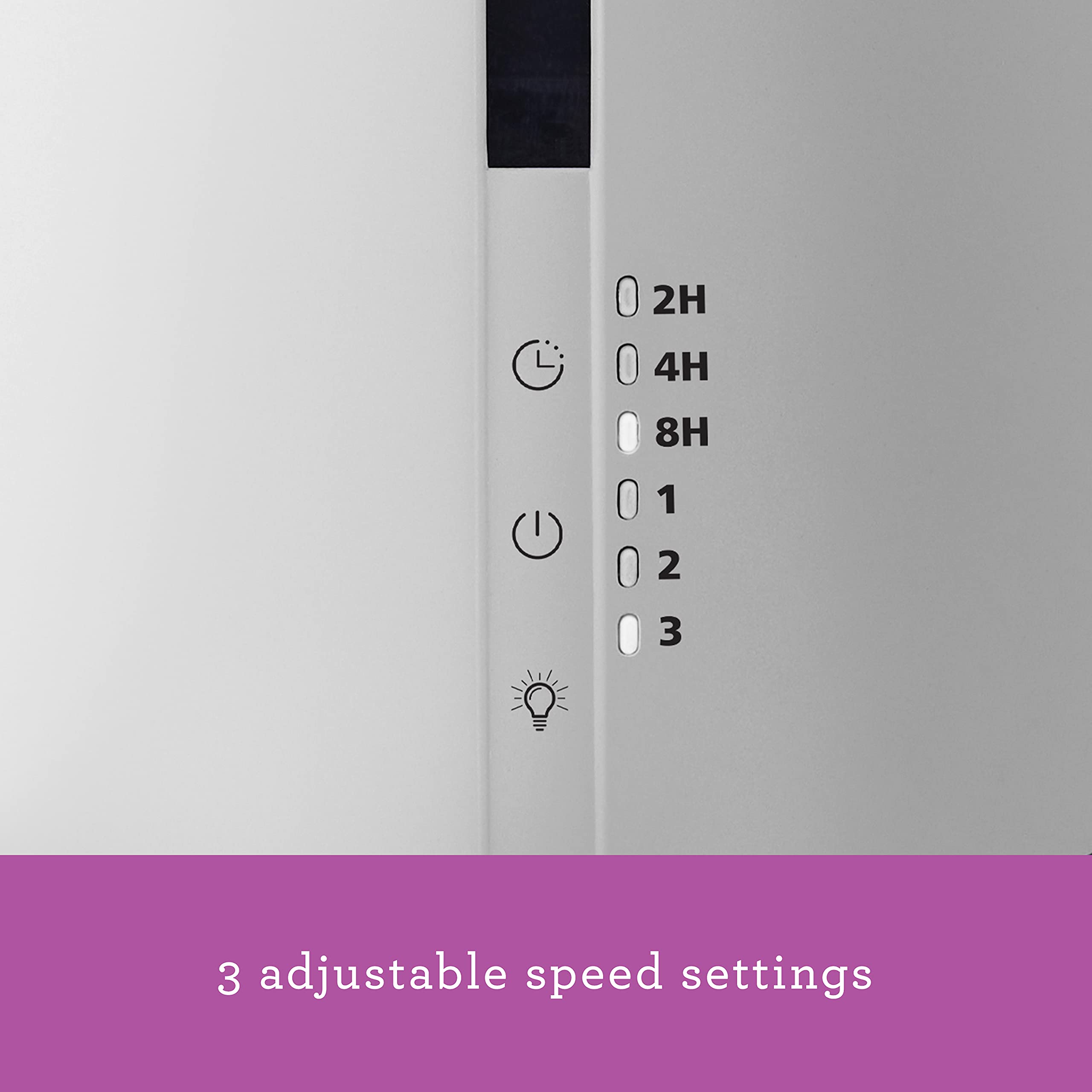 Holmes 1 Gallon Top Fill Ultrasonic Cool Mist Humidifier With Disinfectant Protection And 7 Color Led Lights White